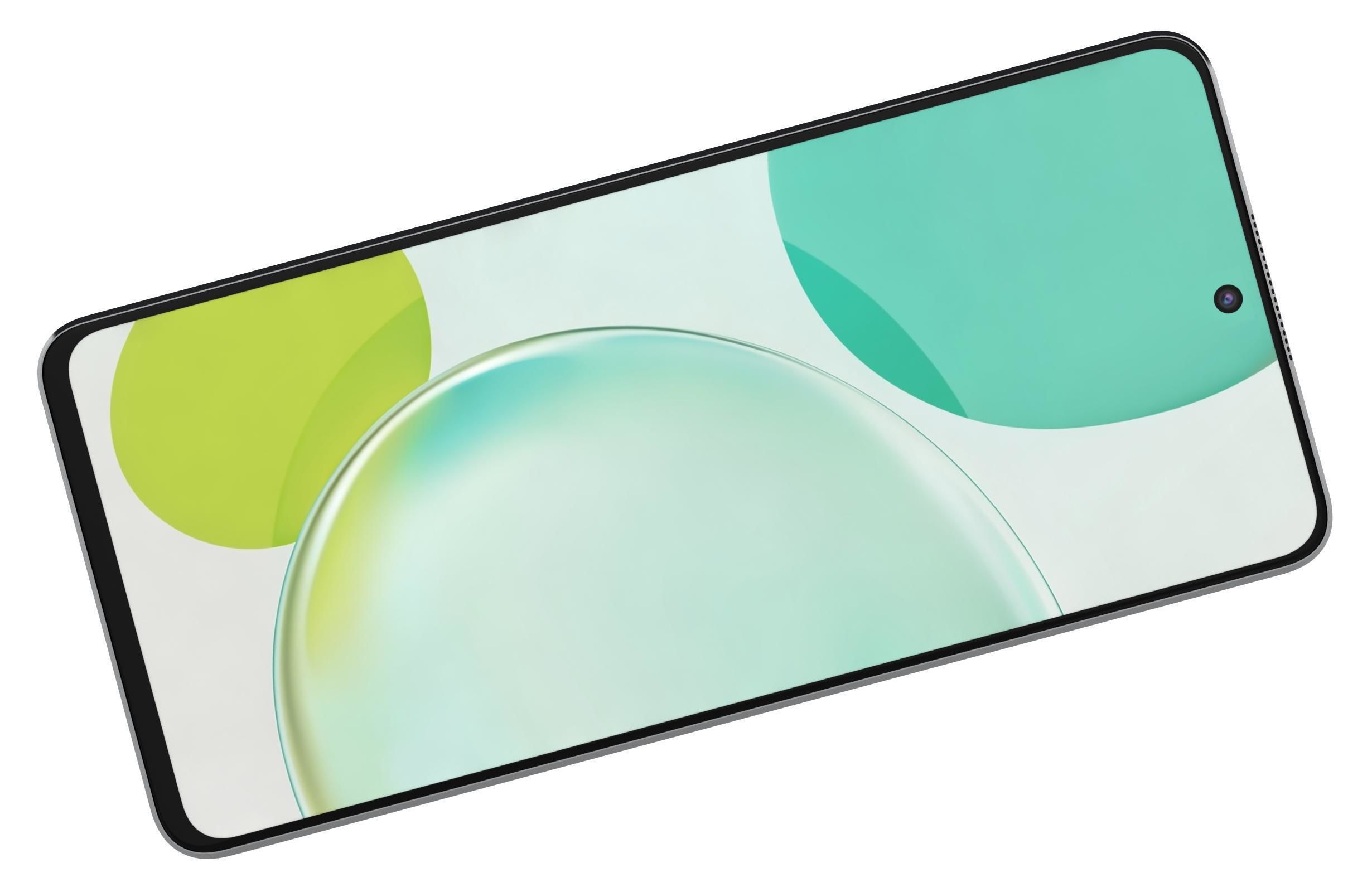 Huawei nova 11i Black And Green Low-poly 3D model_11