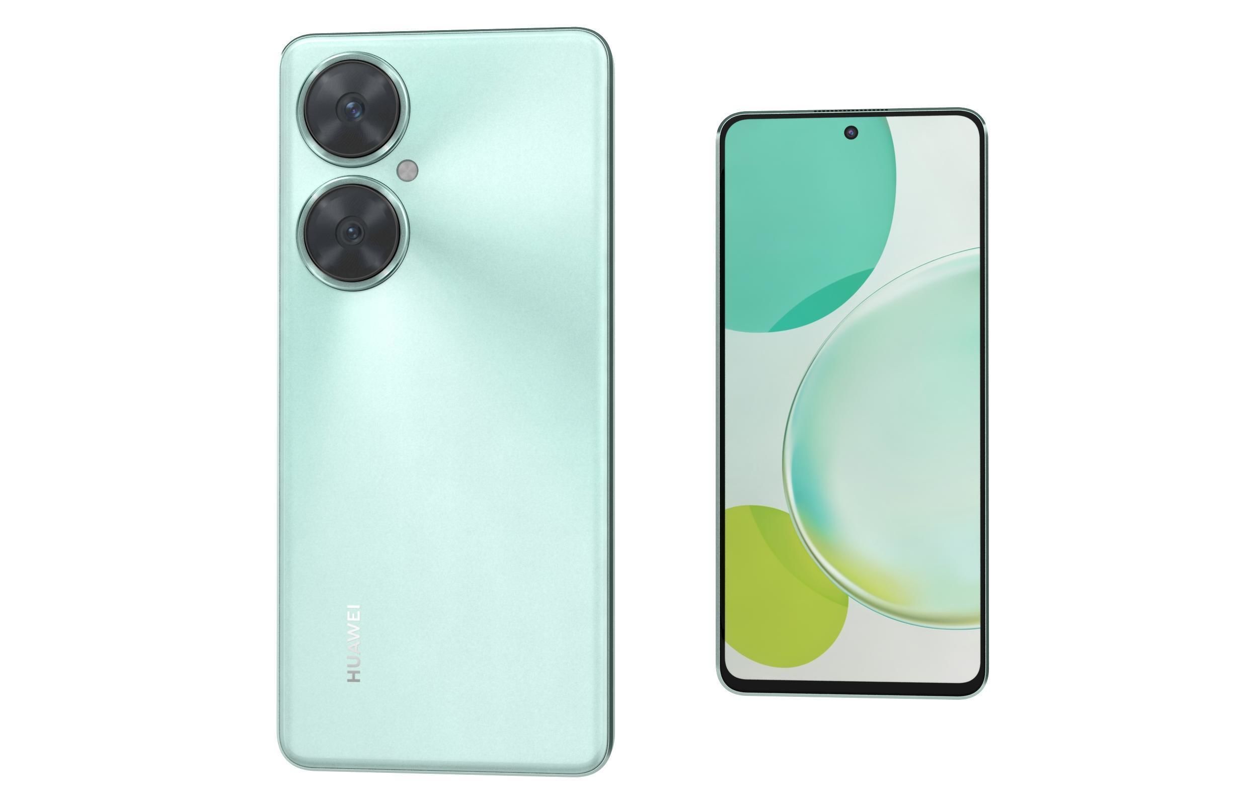 Huawei nova 11i Black And Green Low-poly 3D model_20