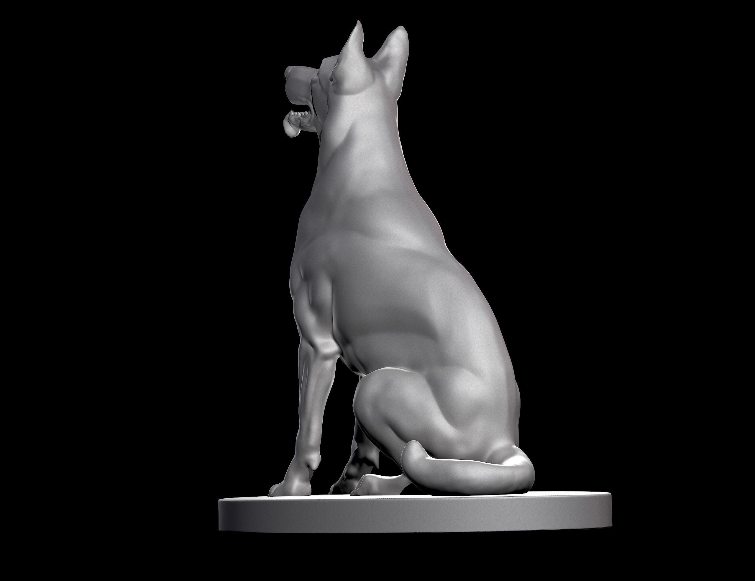 German Shepherd Dog for 3D Print 3D print model_10