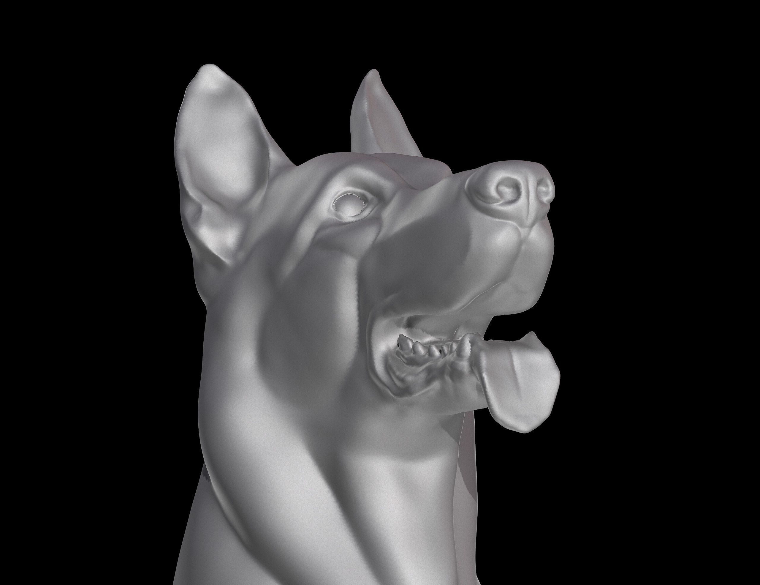 German Shepherd Dog for 3D Print 3D print model_21