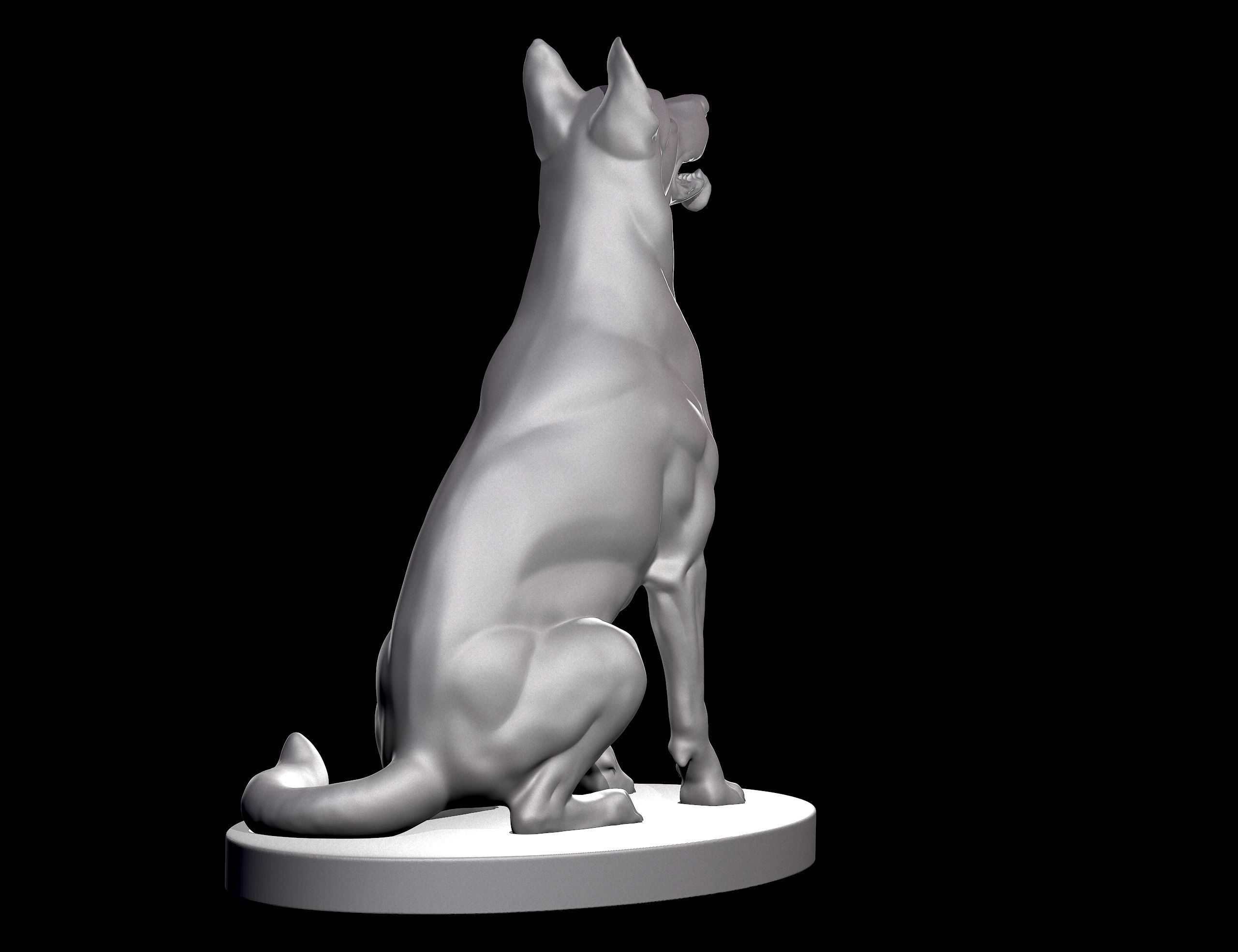 German Shepherd Dog for 3D Print 3D print model_14