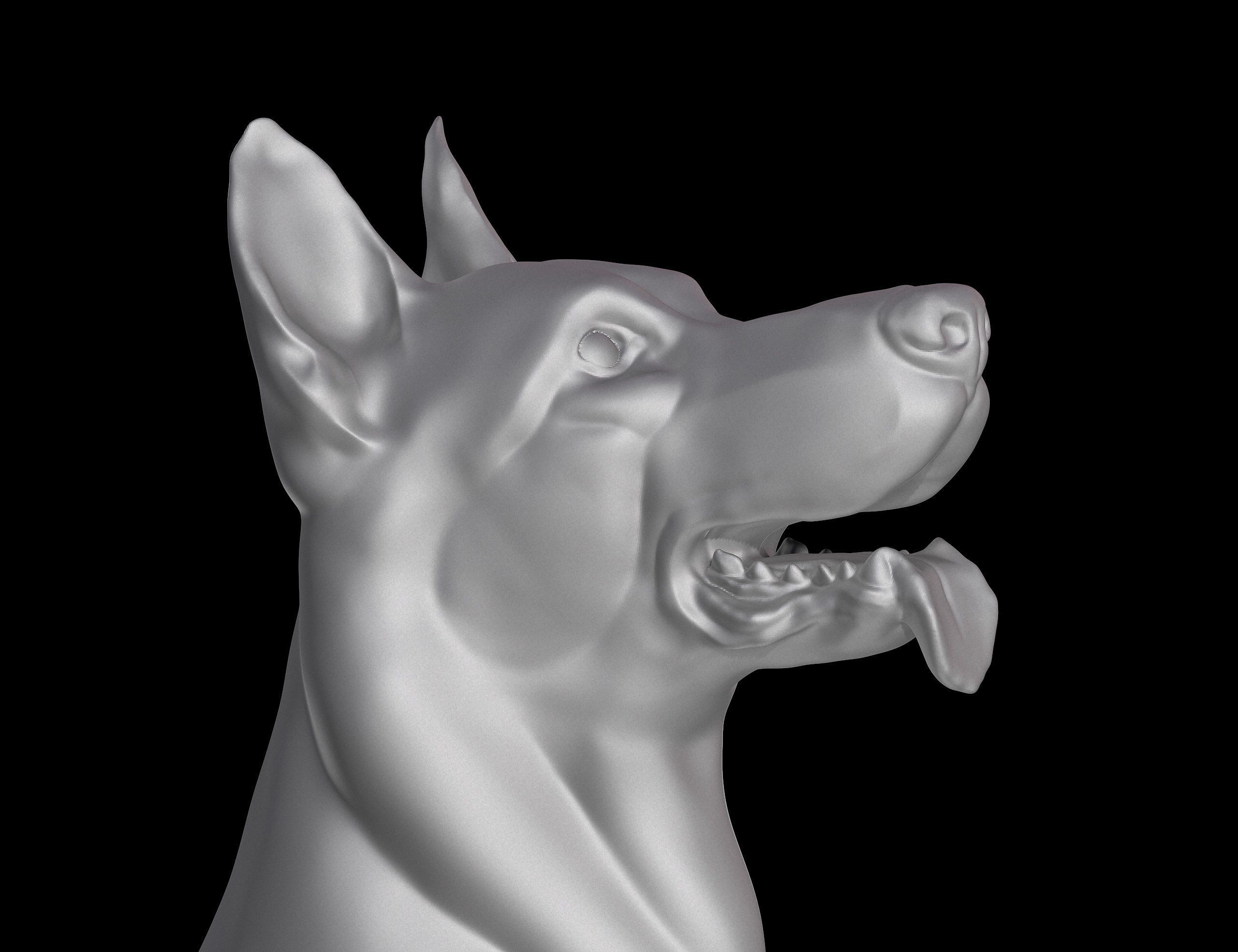 German Shepherd Dog for 3D Print 3D print model_20