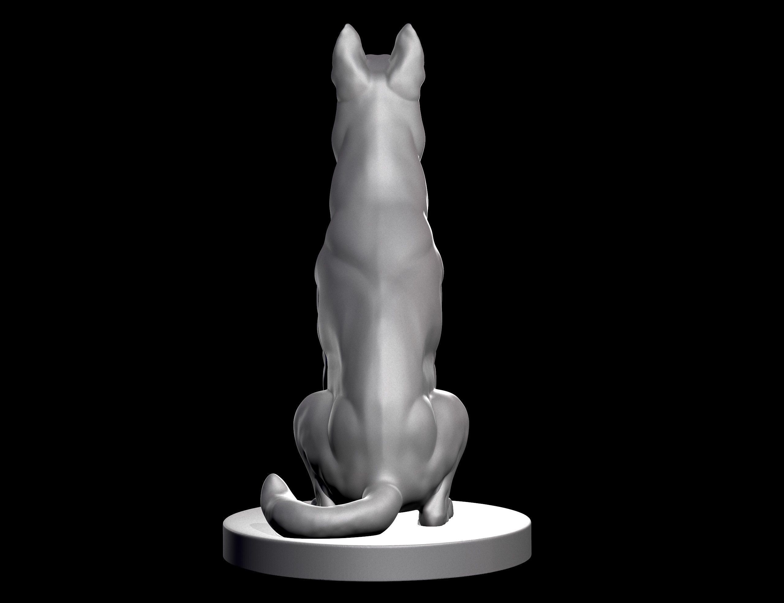 German Shepherd Dog for 3D Print 3D print model_12