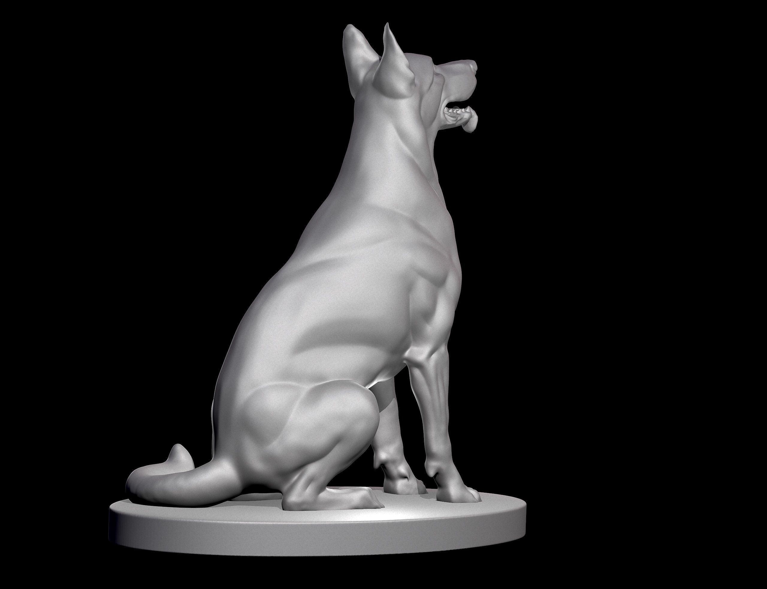 German Shepherd Dog for 3D Print 3D print model_15