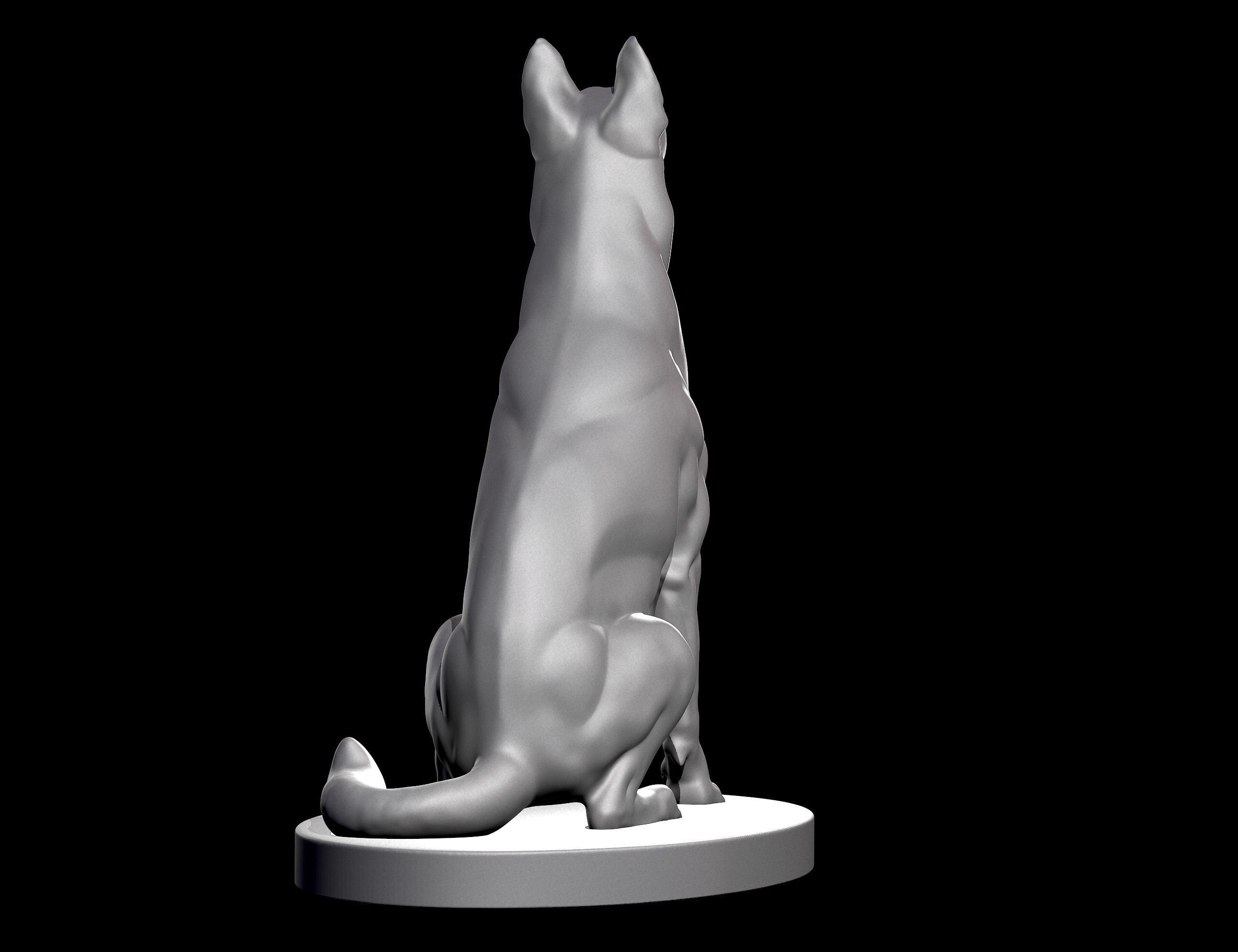 German Shepherd Dog for 3D Print 3D print model_13