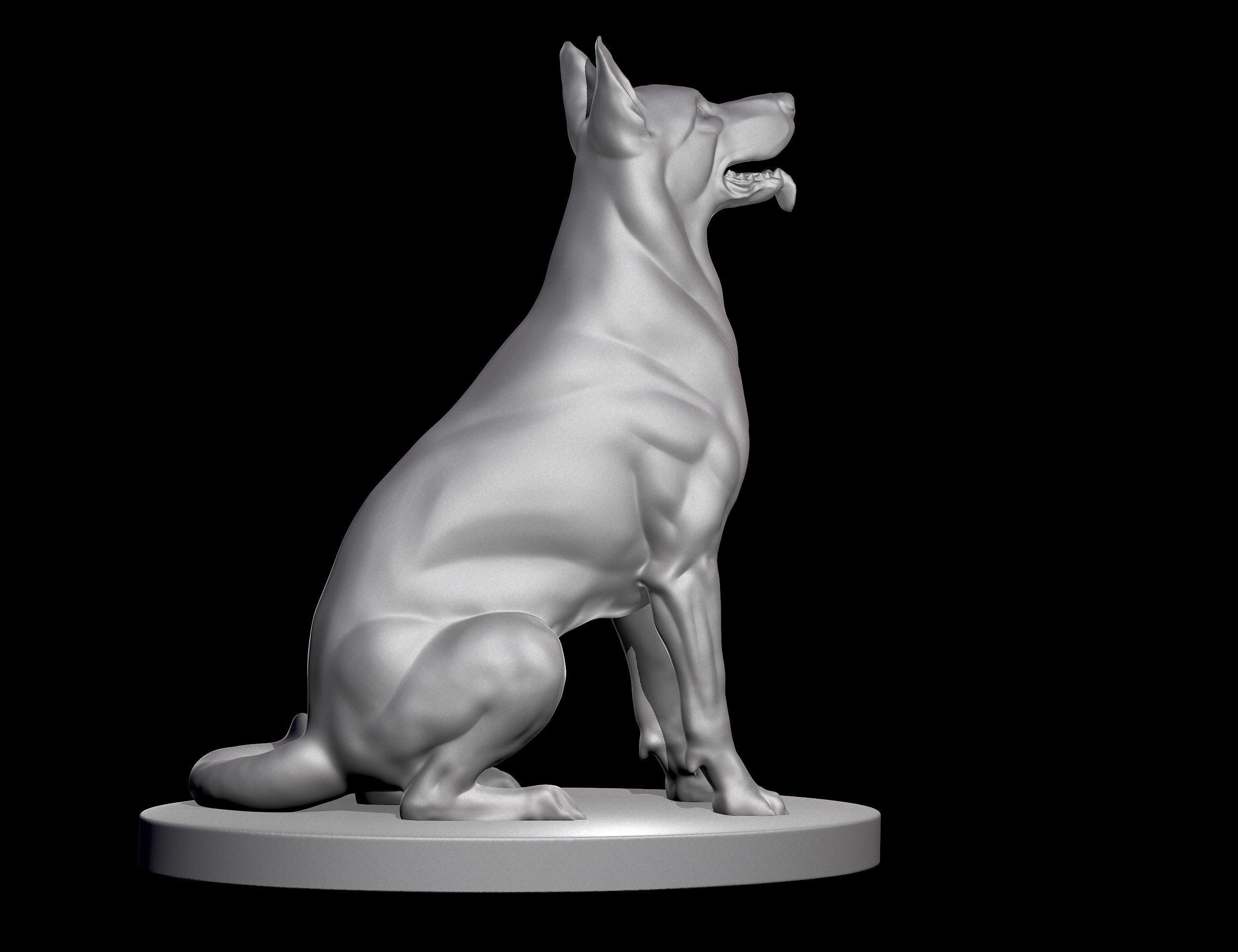 German Shepherd Dog for 3D Print 3D print model_16