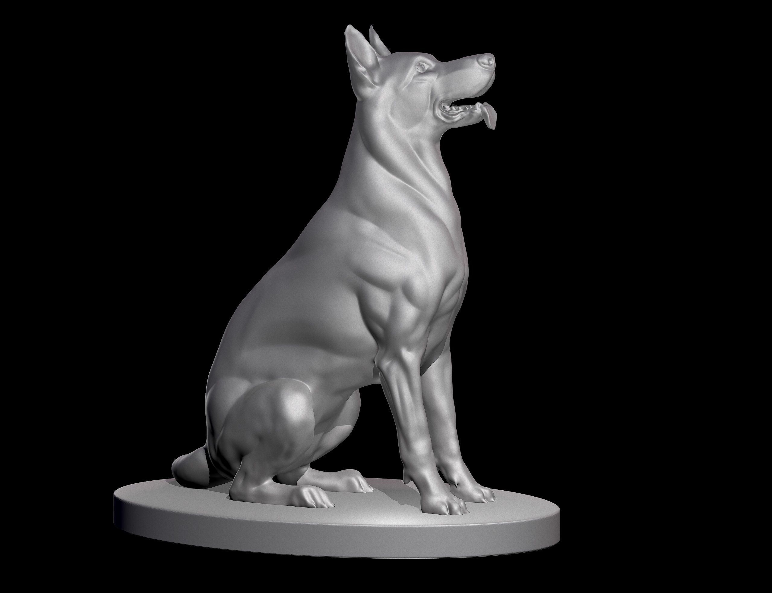 German Shepherd Dog for 3D Print 3D print model_18