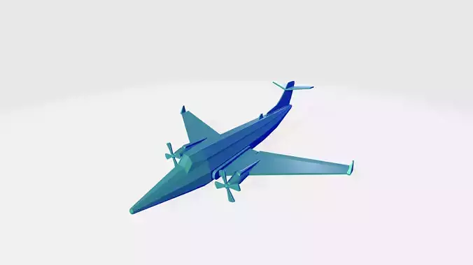 Bombardier jet with propeller  