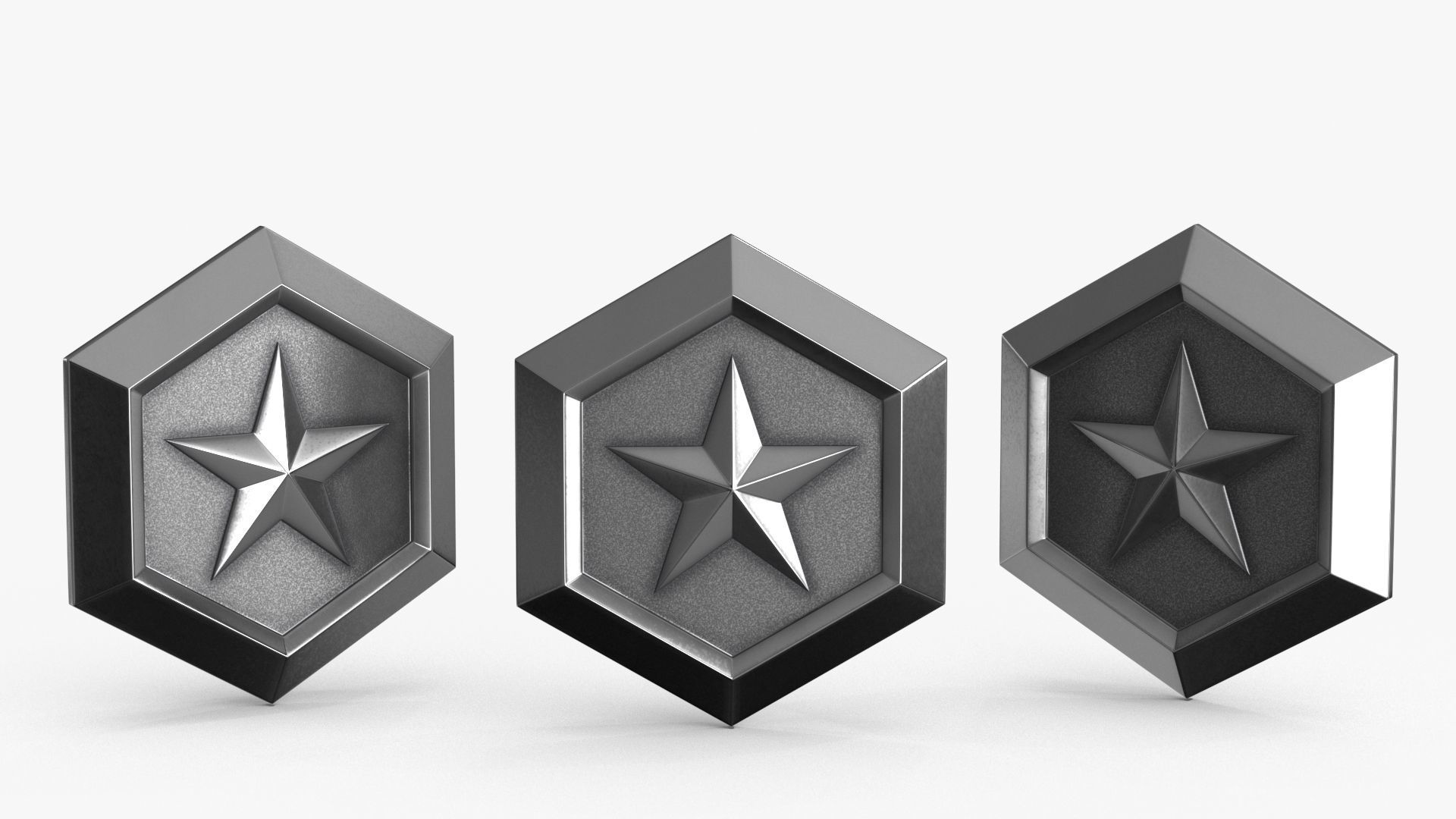 Game Coin Icon Symbol v1 Low-poly 3D model_2