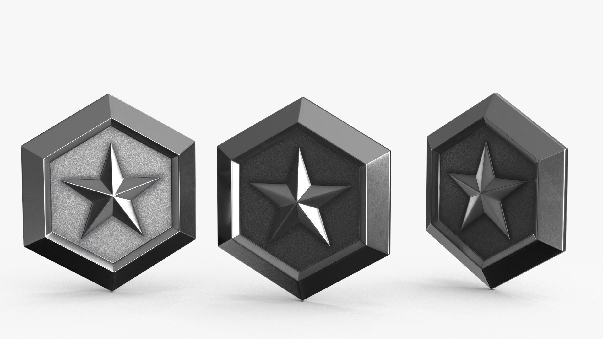 Game Coin Icon Symbol v1 Low-poly 3D model_7