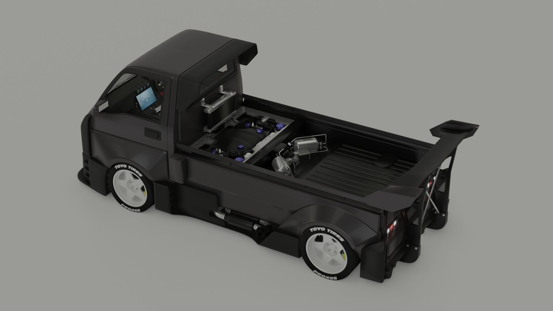 Suzuki Carry V10 Widebody Kit 3D model_7