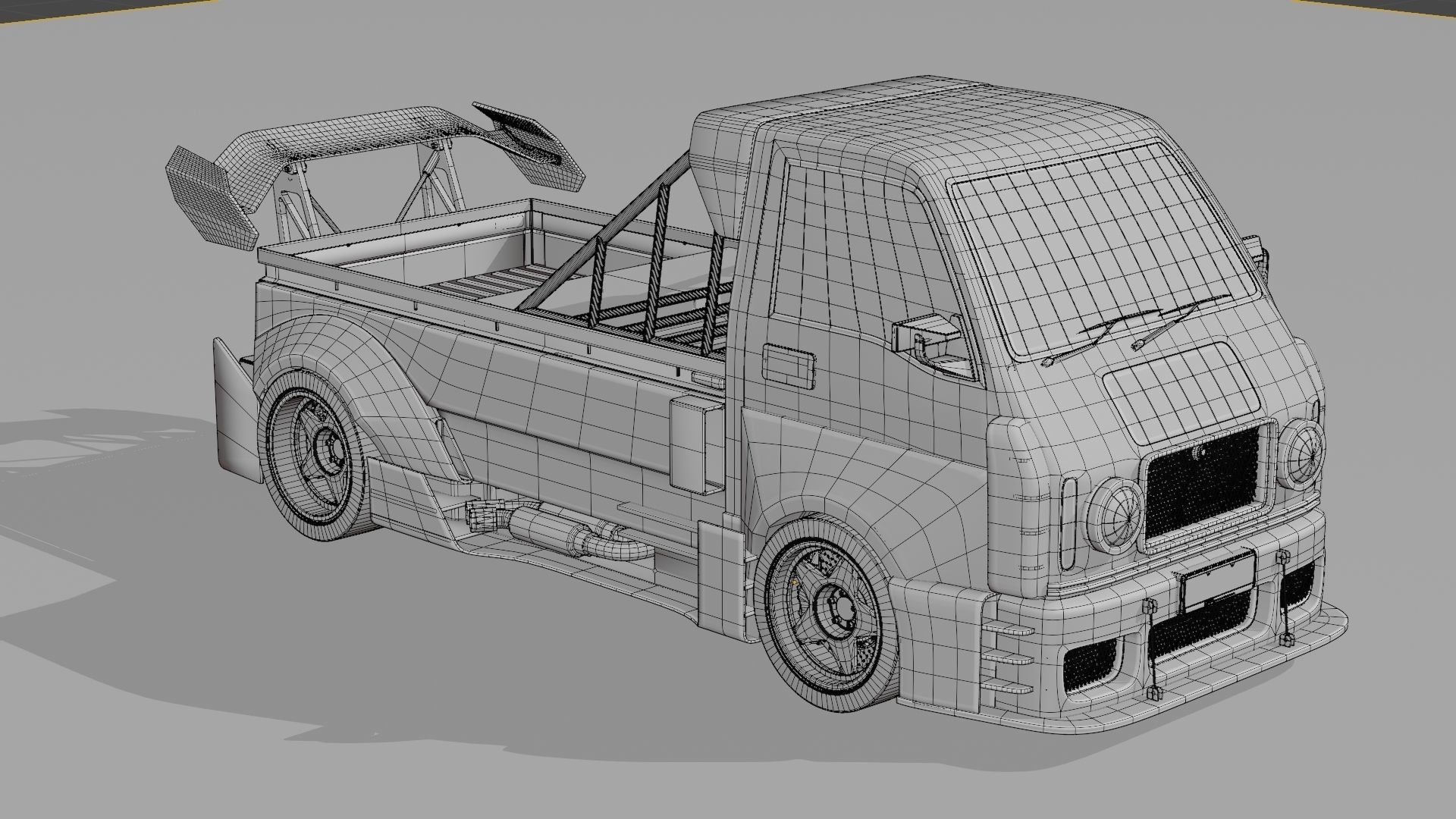 Suzuki Carry V10 Widebody Kit 3D model_8
