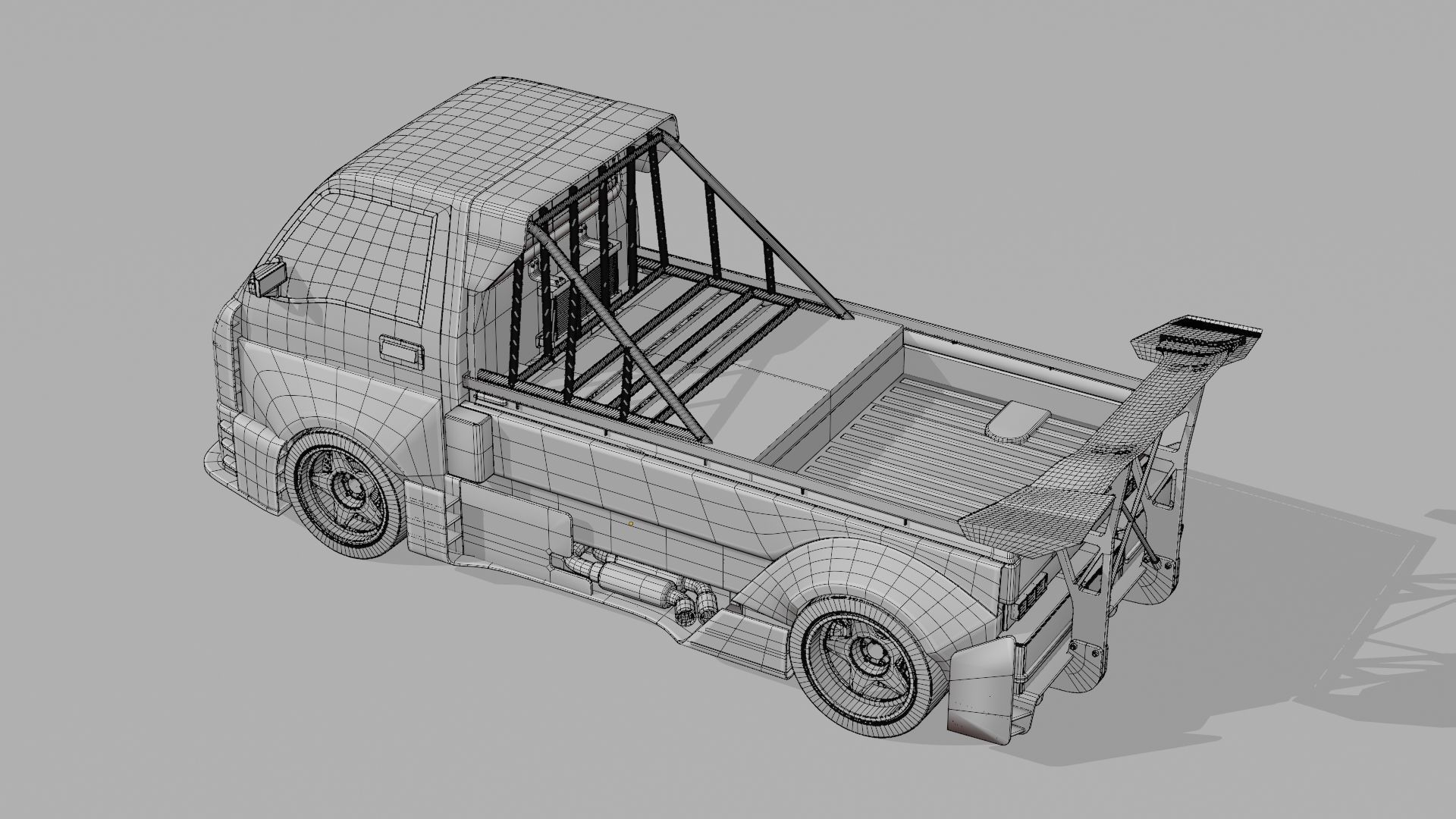Suzuki Carry V10 Widebody Kit 3D model_9