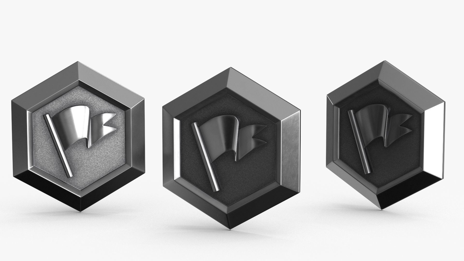 Game Coin Icon Symbol v2 Low-poly 3D model_7
