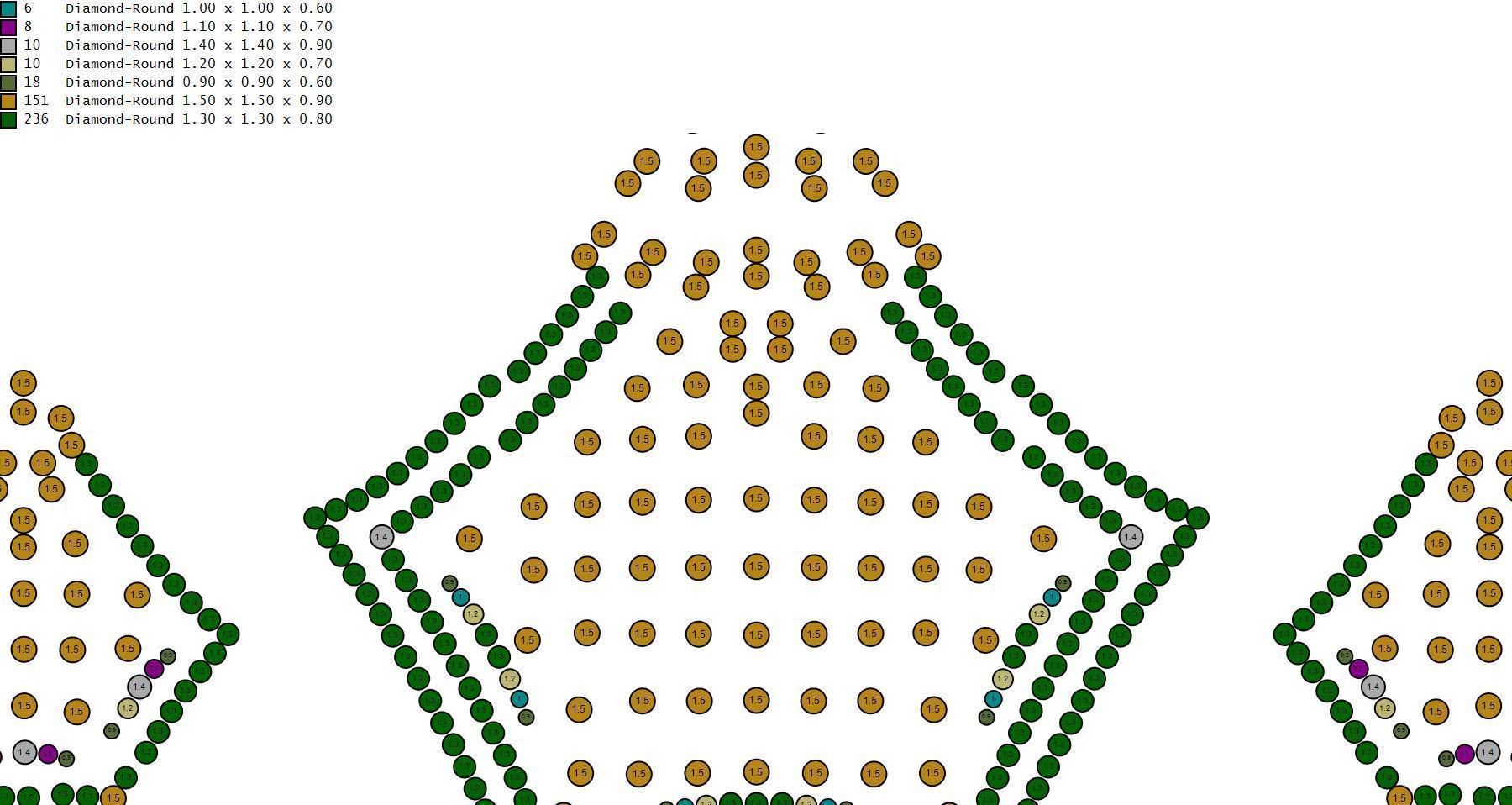 Rose Gold Diamond Pendant 3D Print Model 3D print model_2