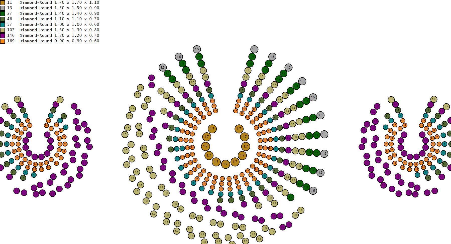 Rose Gold Diamond Pendant 3D Print Model 3D print model_2