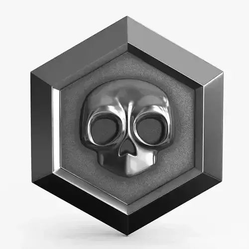 Game Coin Icon Symbol v5 Low-poly 3D model