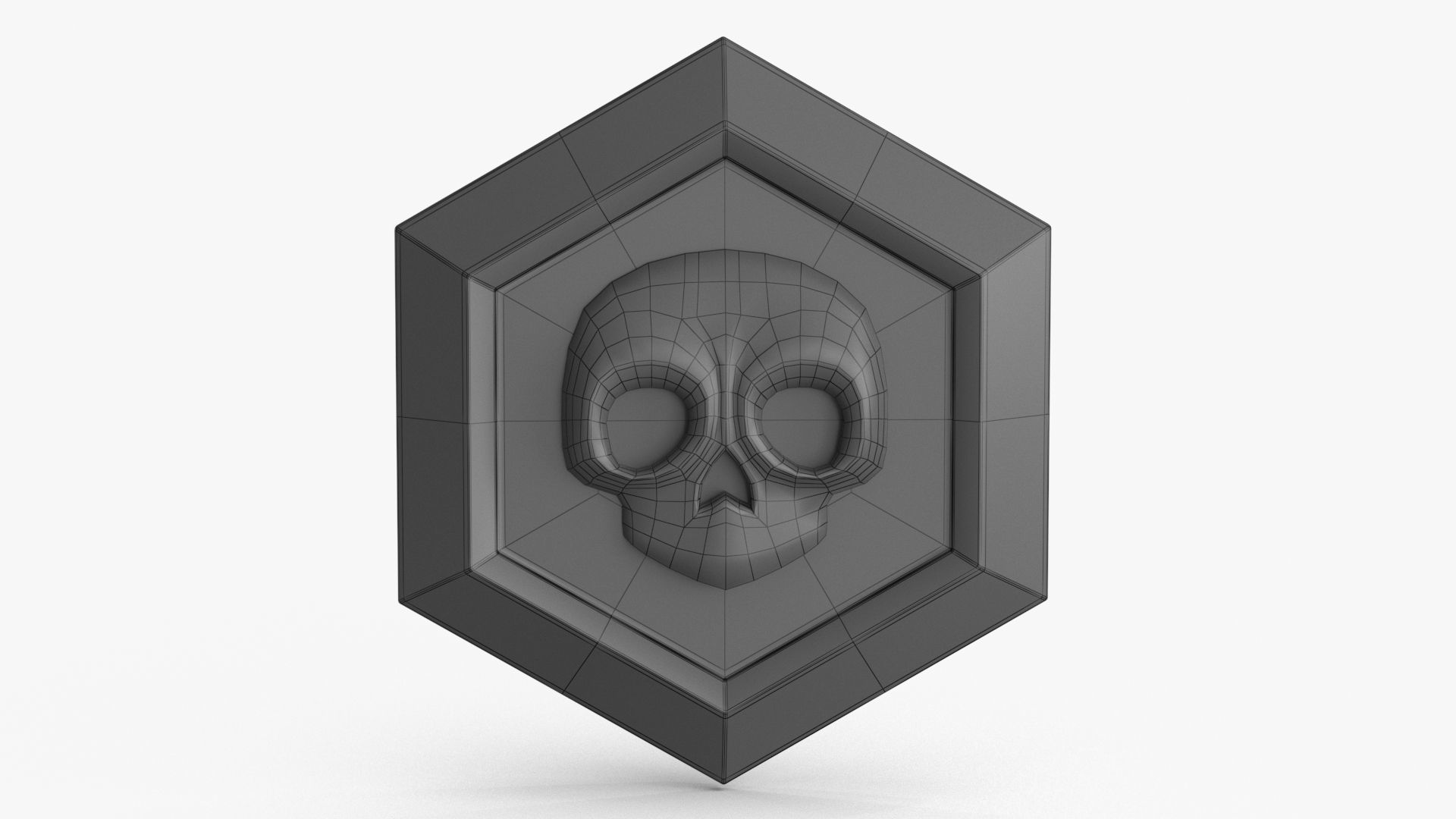 Game Coin Icon Symbol v5 Low-poly 3D model_9