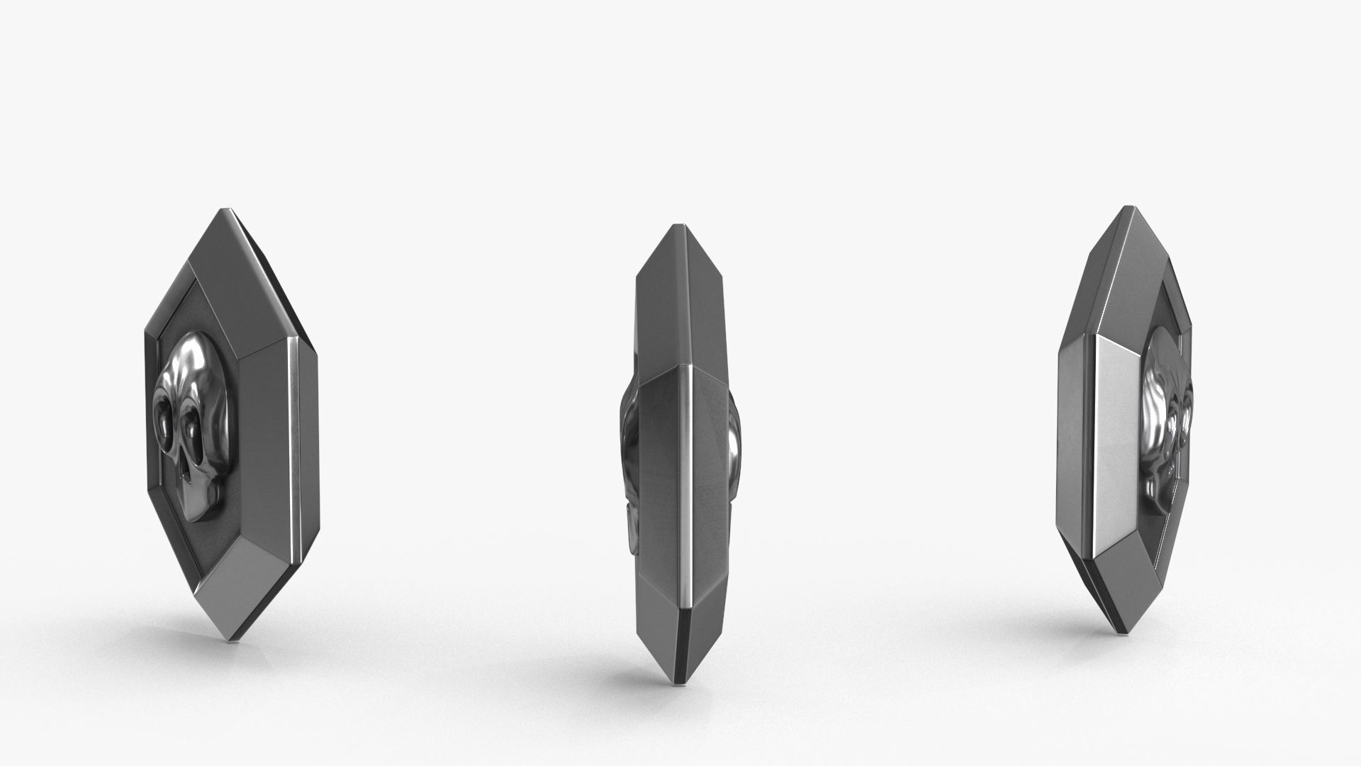 Game Coin Icon Symbol v5 Low-poly 3D model_5