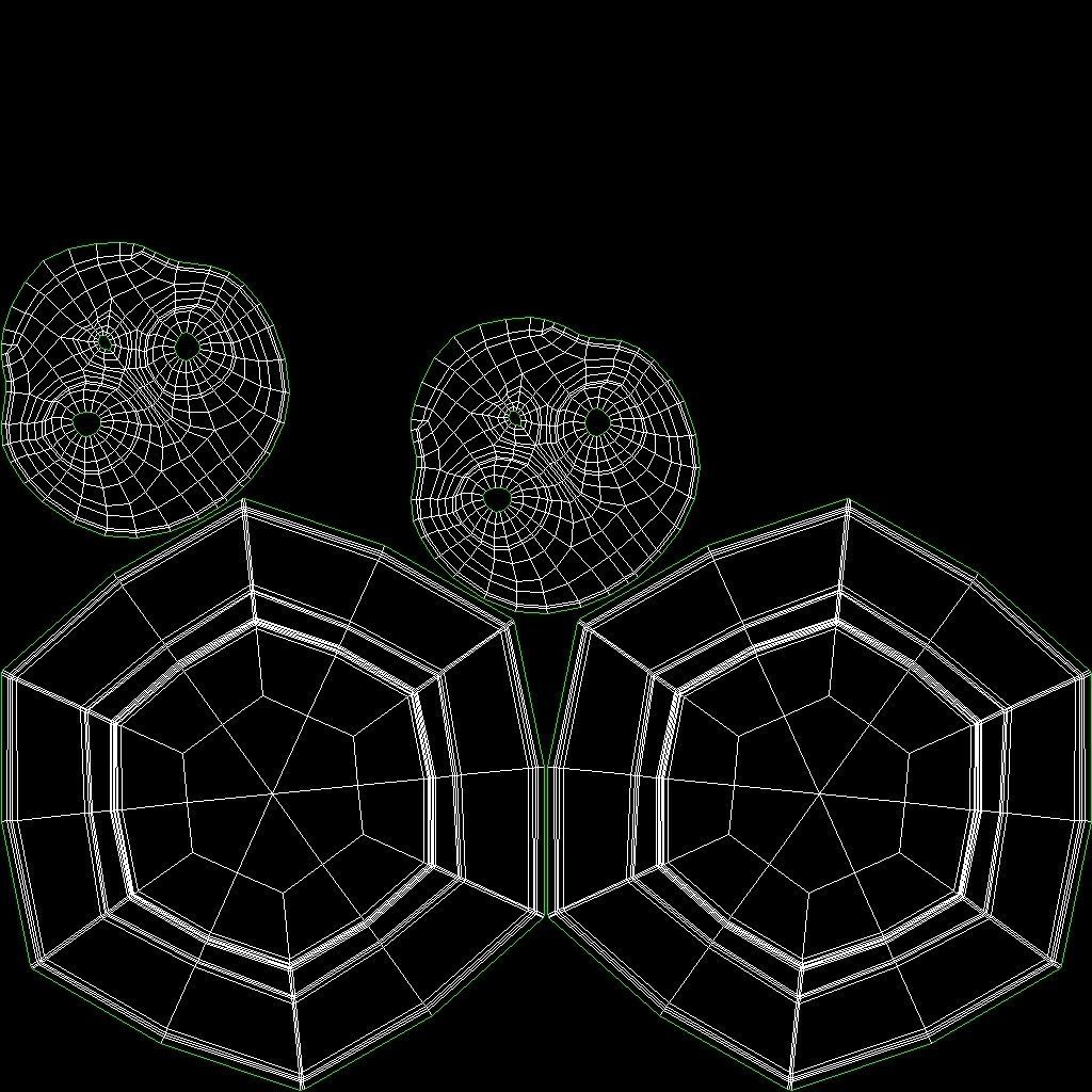 Game Coin Icon Symbol v5 Low-poly 3D model_10