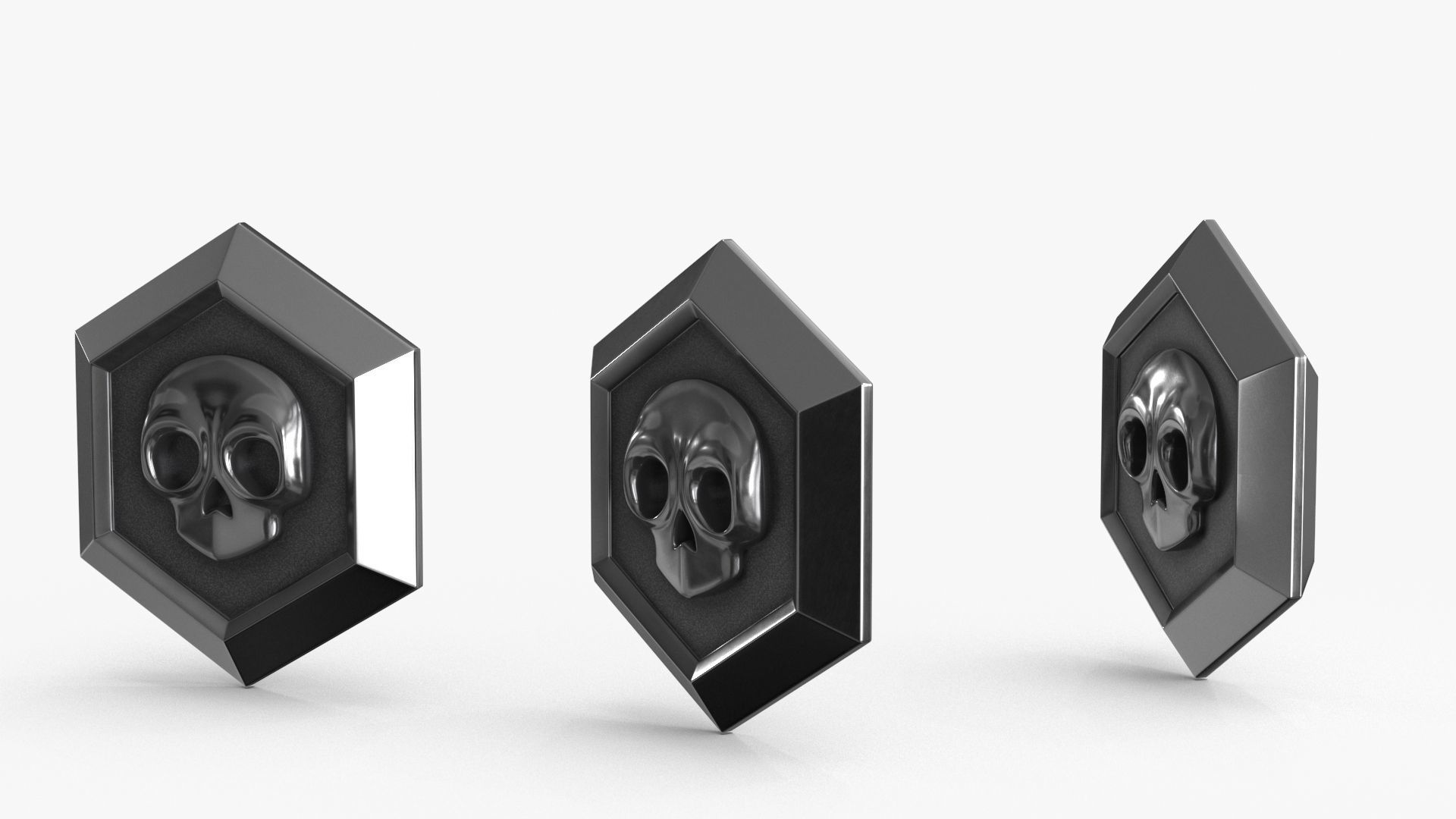 Game Coin Icon Symbol v5 Low-poly 3D model_6