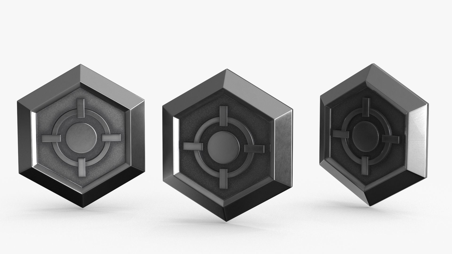 Game Coin Icon Symbo v6 Low-poly 3D model_7