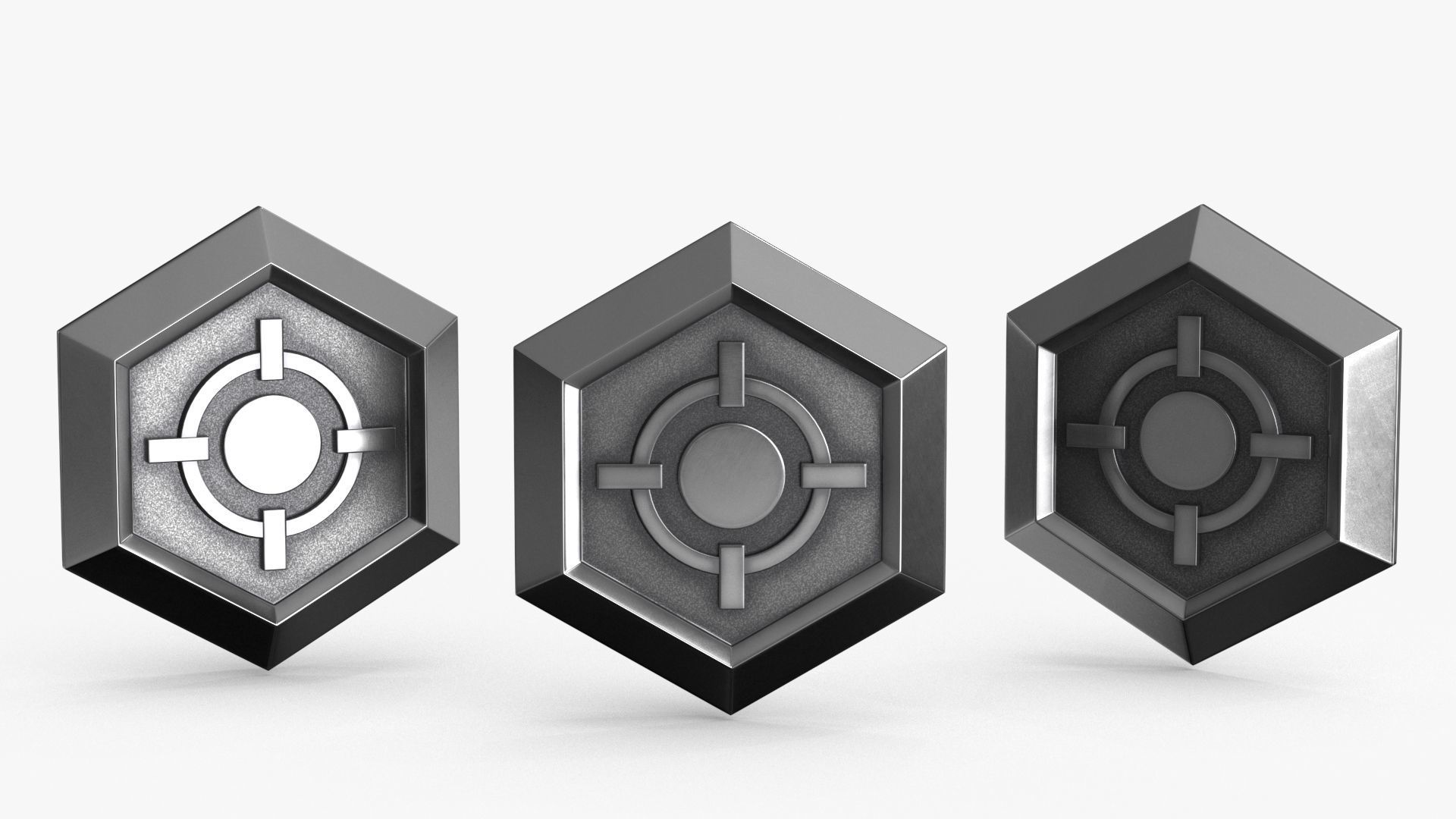Game Coin Icon Symbo v6 Low-poly 3D model_2