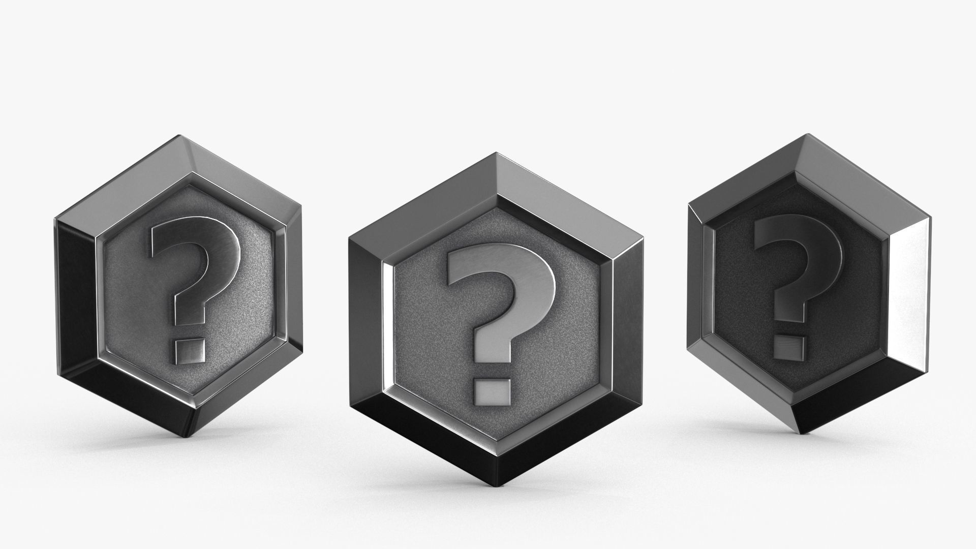 Game Coin Icon Symbol v7 Low-poly 3D model_2