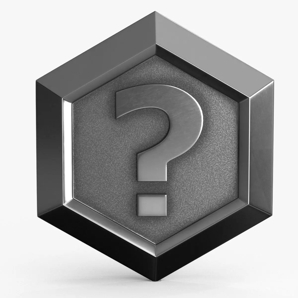 Game Coin Icon Symbol v7 Low-poly 3D model_0