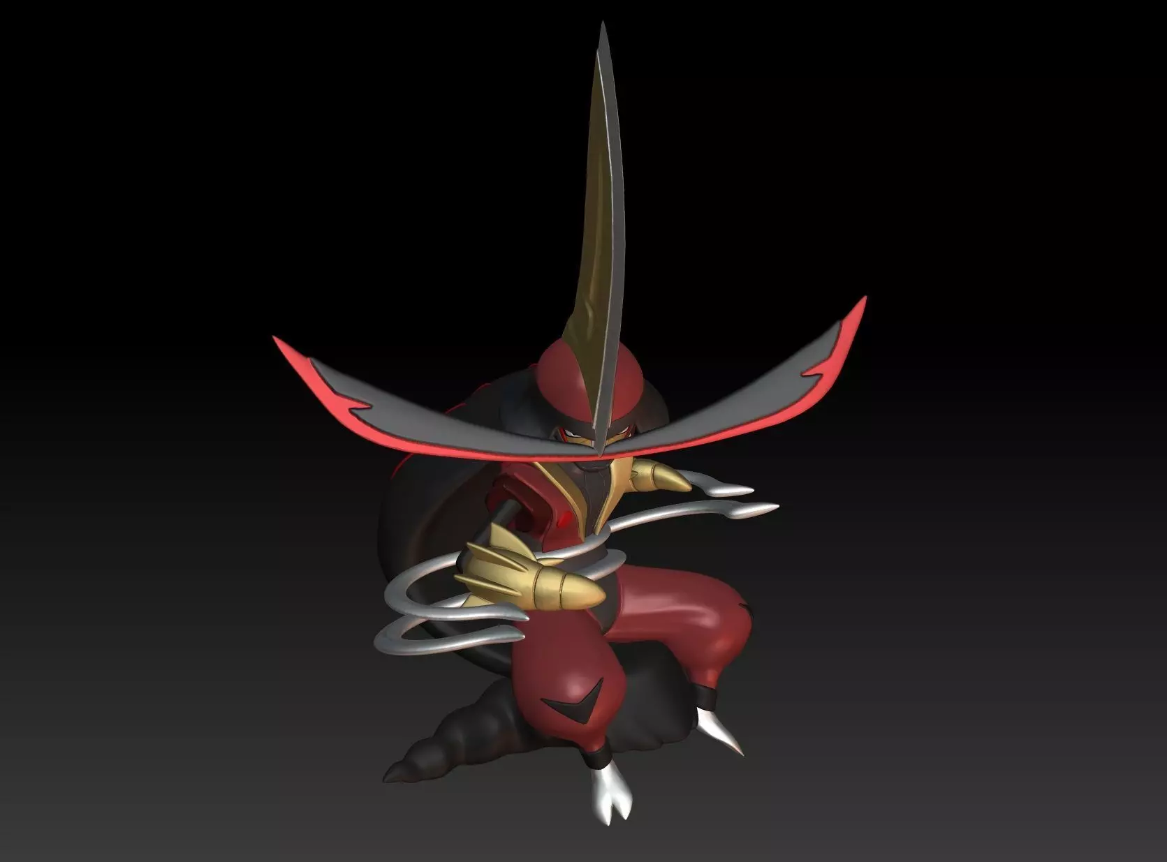Pokemon Kingambit 3D print model_0