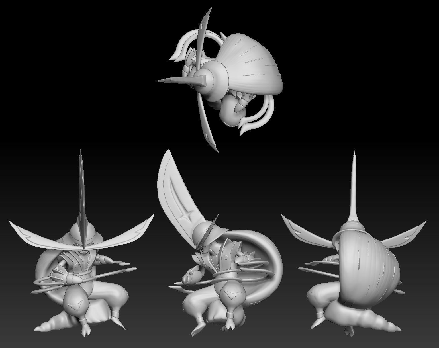 Pokemon Kingambit 3D print model_1