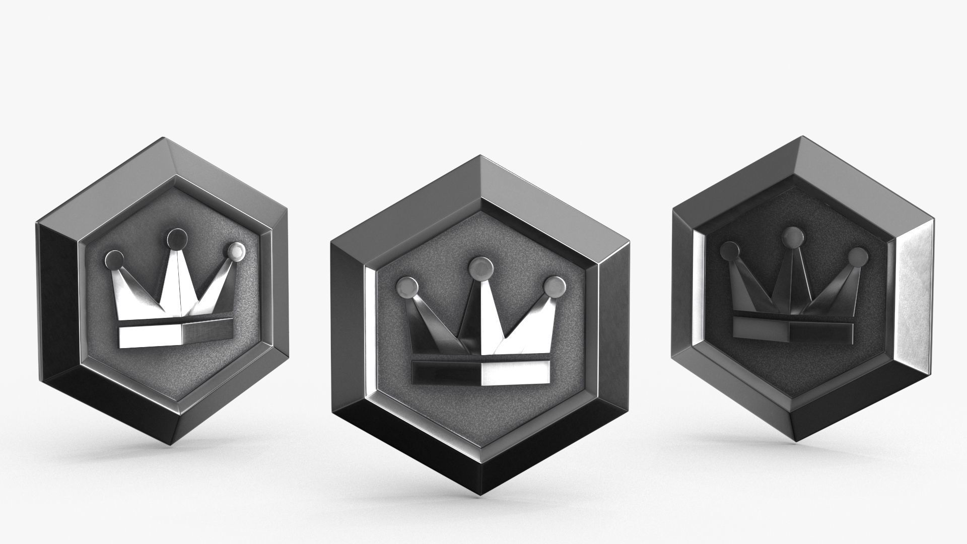 Game Coin Icon Symbol v8 Low-poly 3D model_2