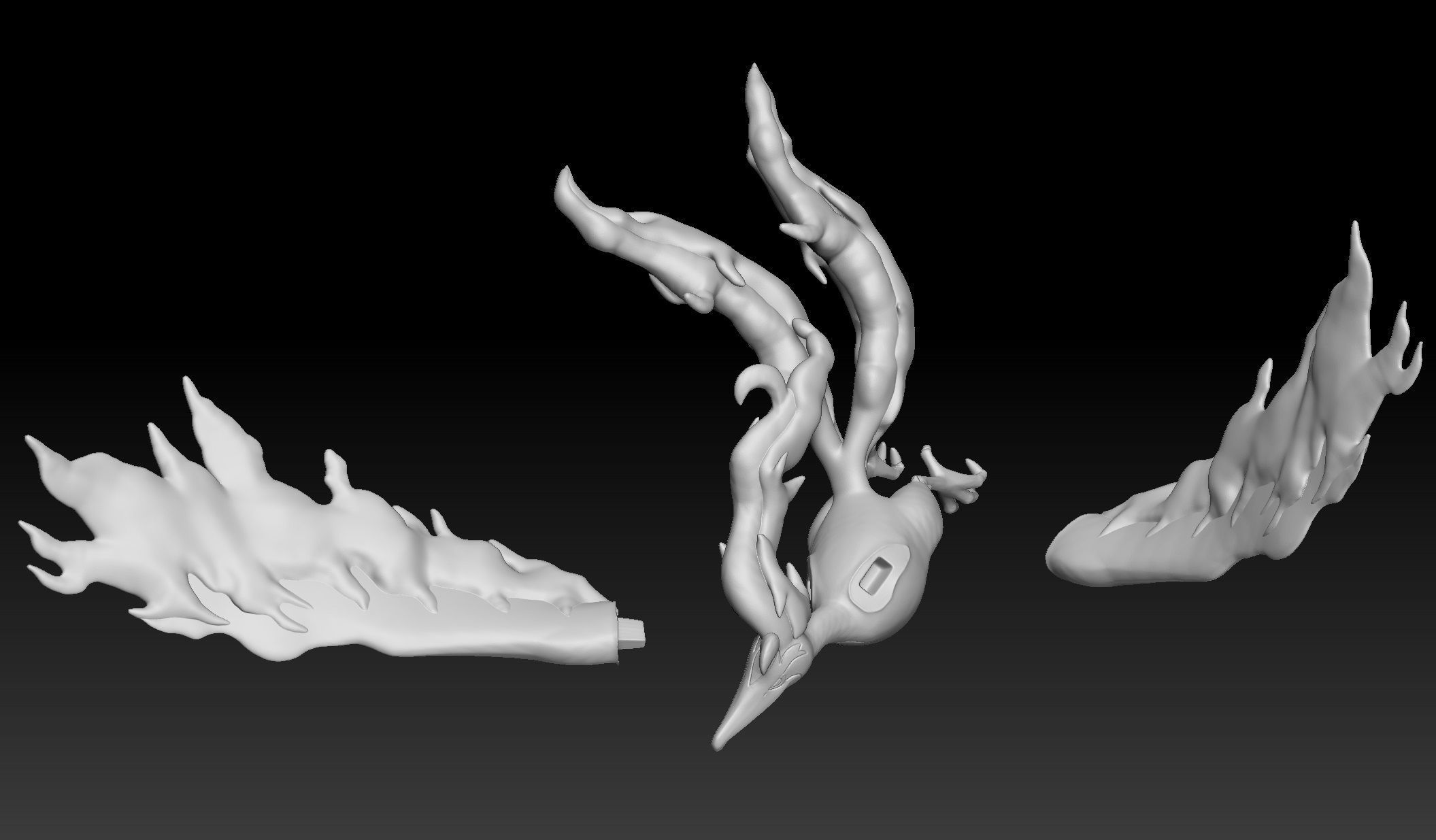 Pokemon Galarian Moltres 3D print model_2