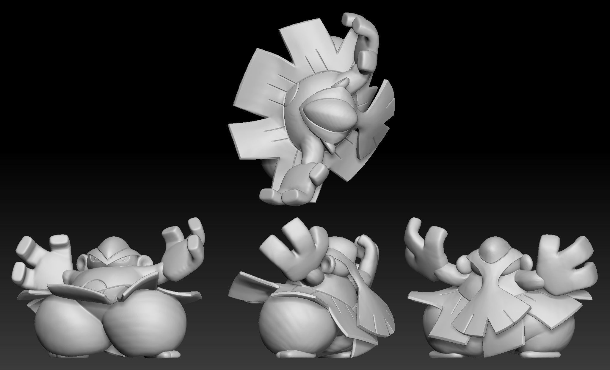 Pokemon Makuhita Hariyama 3D print model_2
