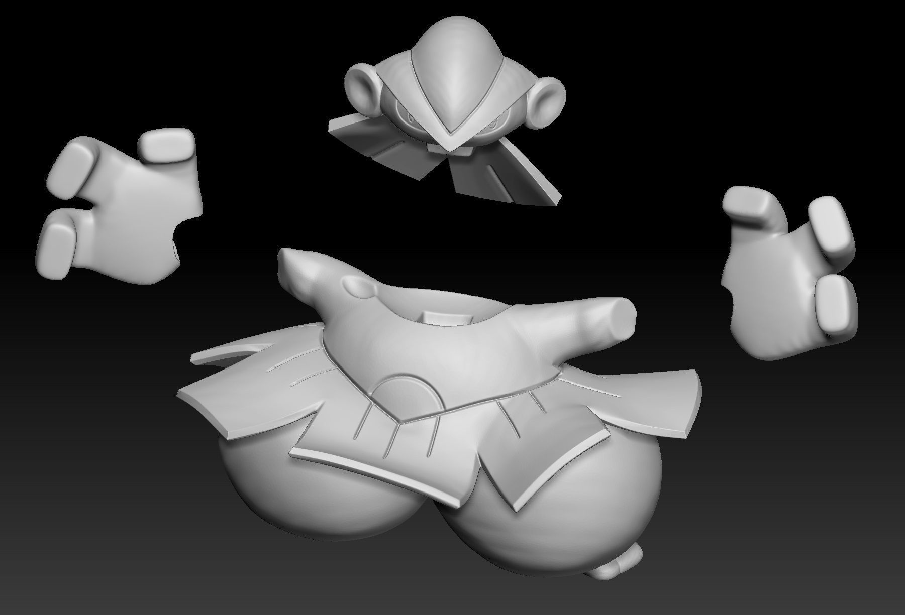 Pokemon Makuhita Hariyama 3D print model_3