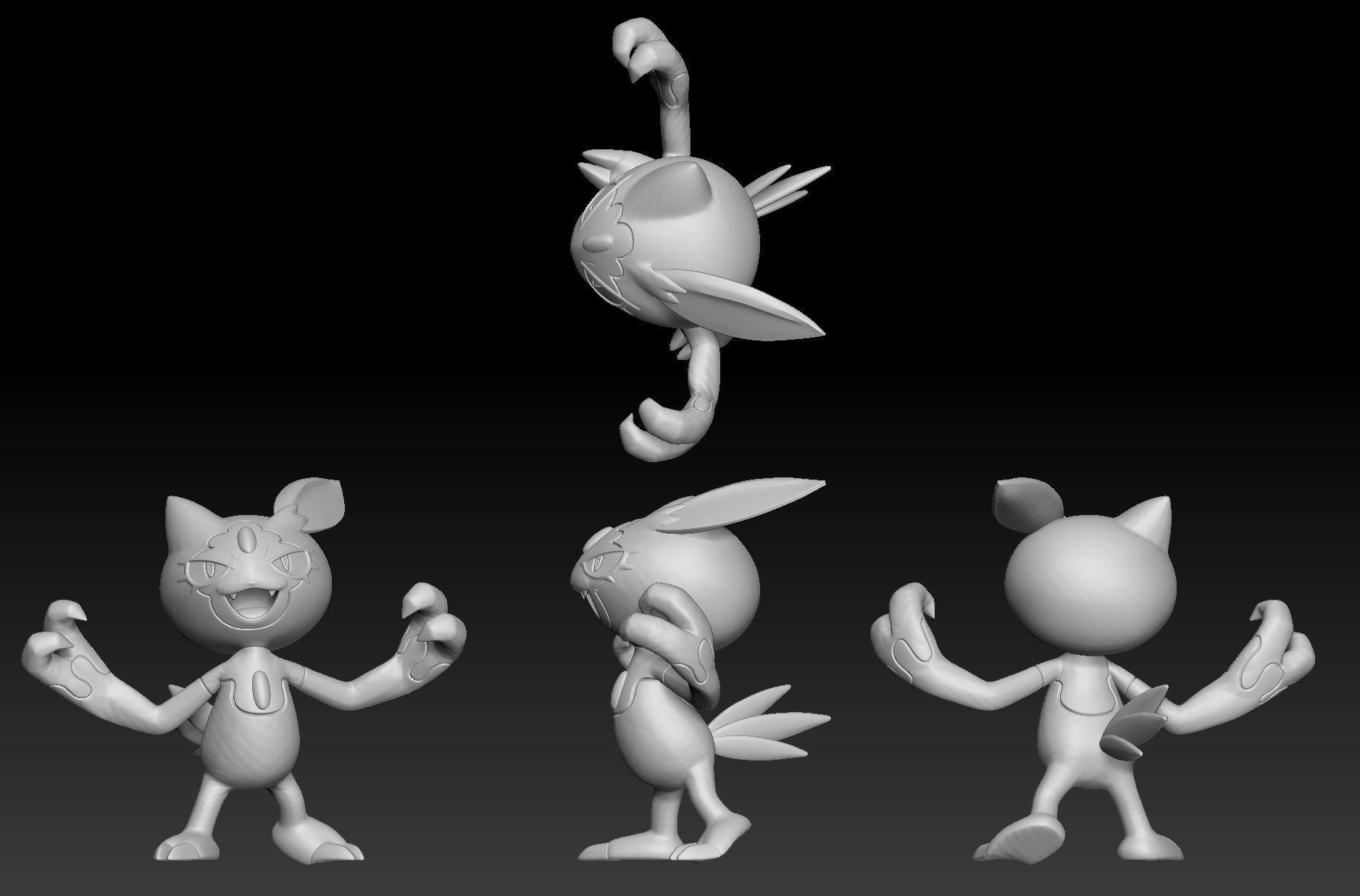 Pokemon Hisuian Sneasel Sneasler 3D print model_1