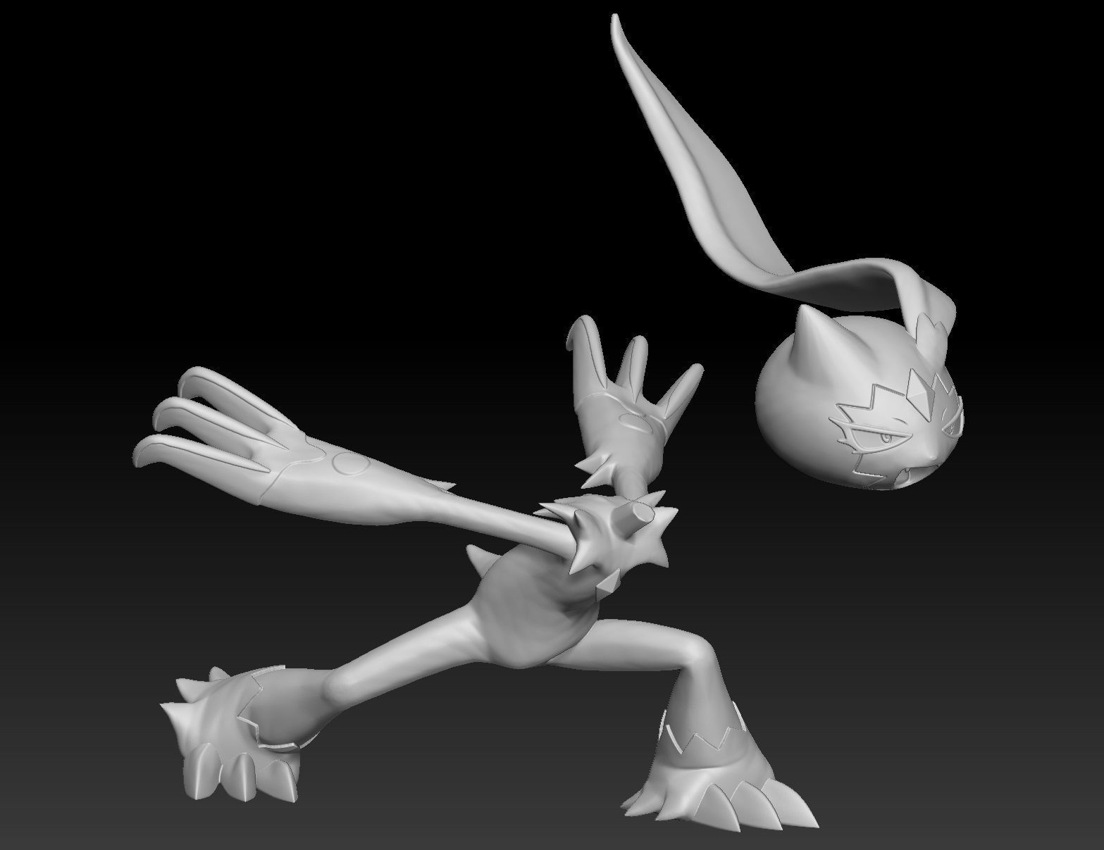 Pokemon Hisuian Sneasel Sneasler 3D print model_4