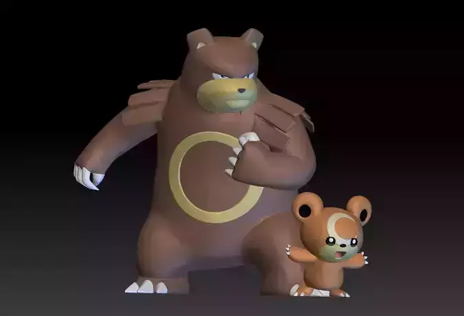 Pokemon Teddiursa Ursaring
