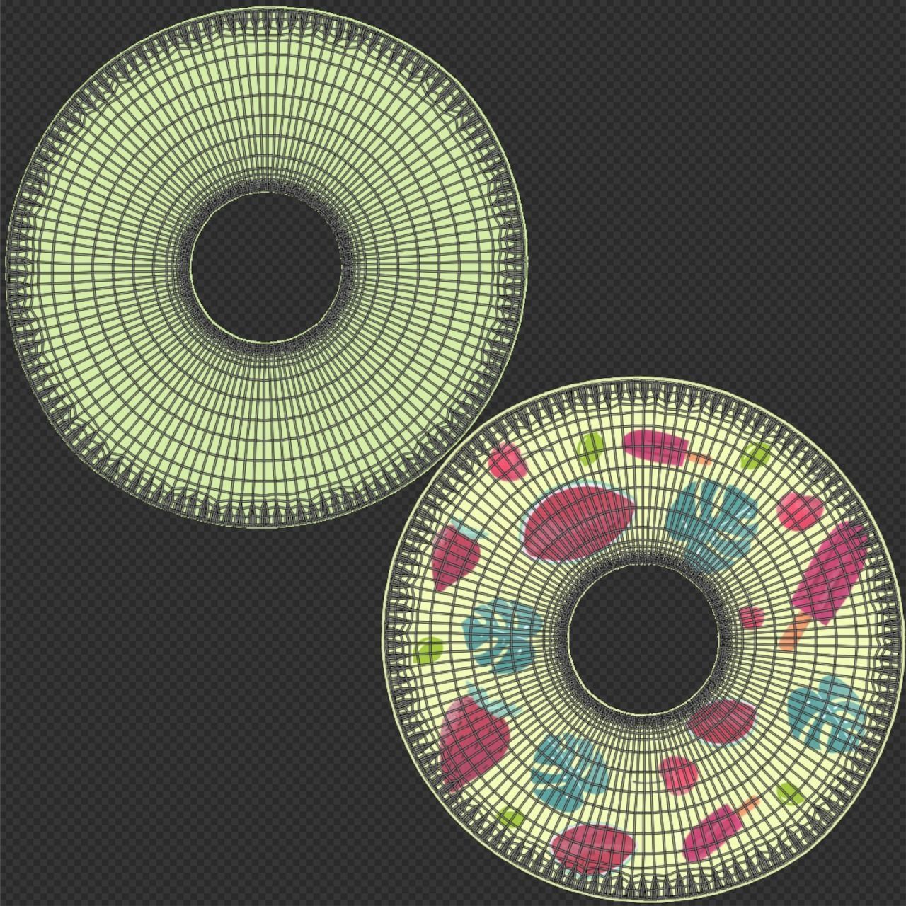 Inflatable Swim Rings -- 5 Textures Low-poly 3D model_4