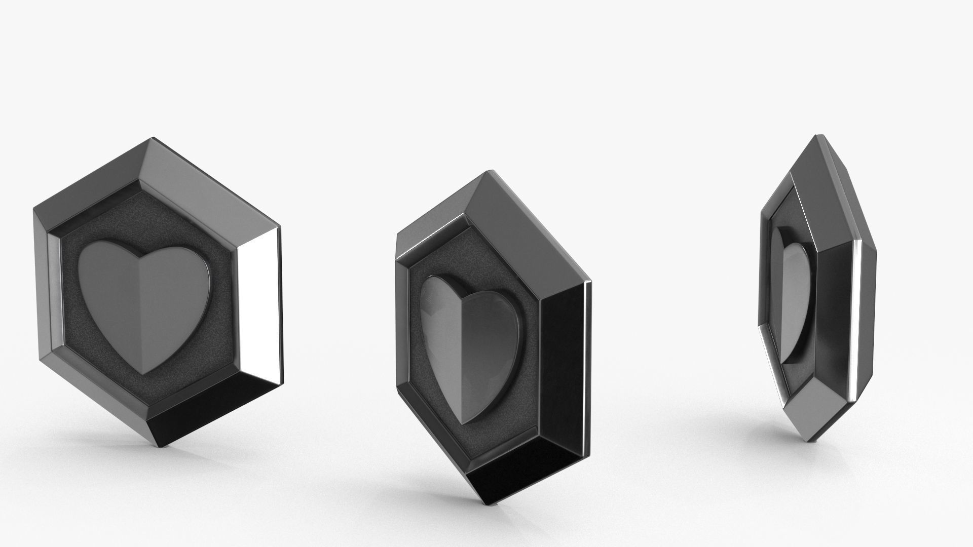 Game Coin Icon Symbol v9 Low-poly 3D model_6