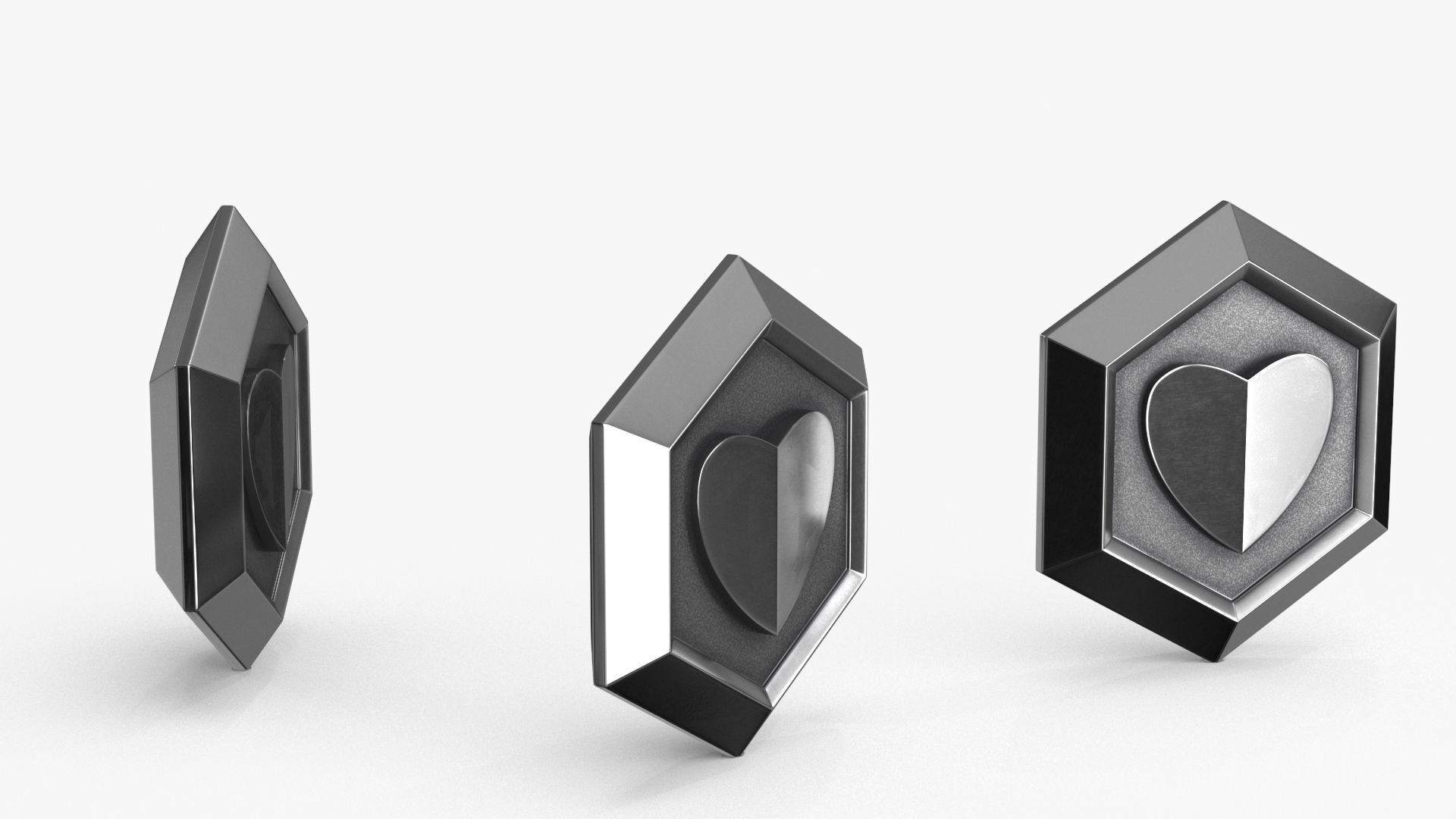 Game Coin Icon Symbol v9 Low-poly 3D model_4