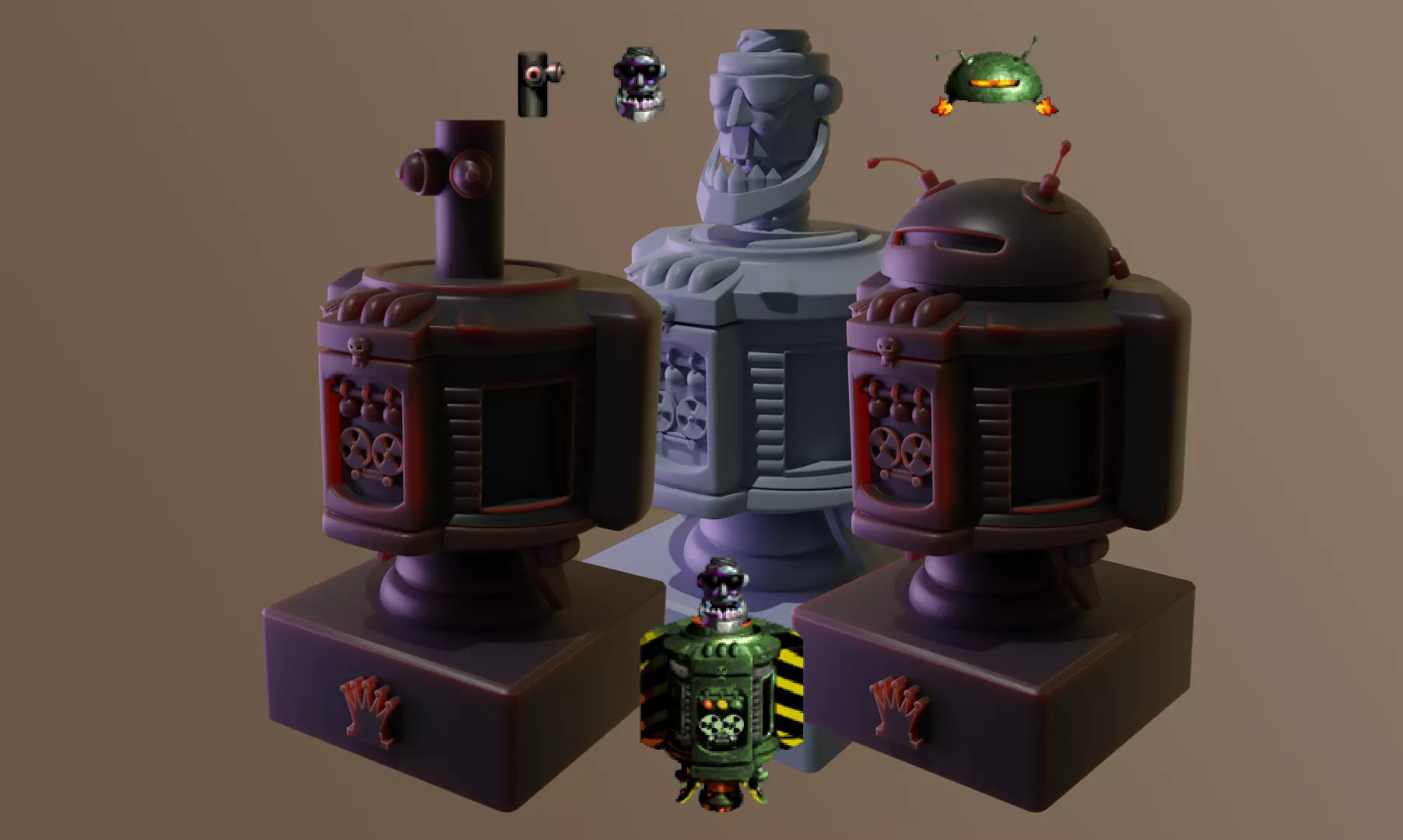 Chess Pack KAOS boss from DKC3 3D print model