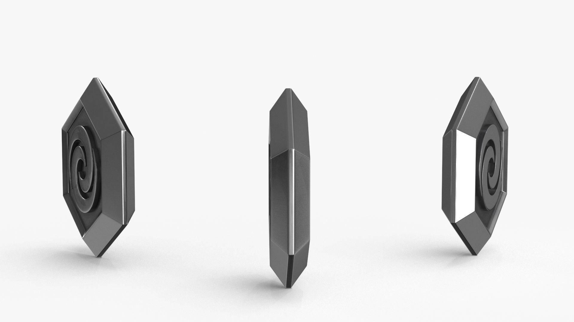 Game Coin Icon Symbol v10 Low-poly 3D model_5