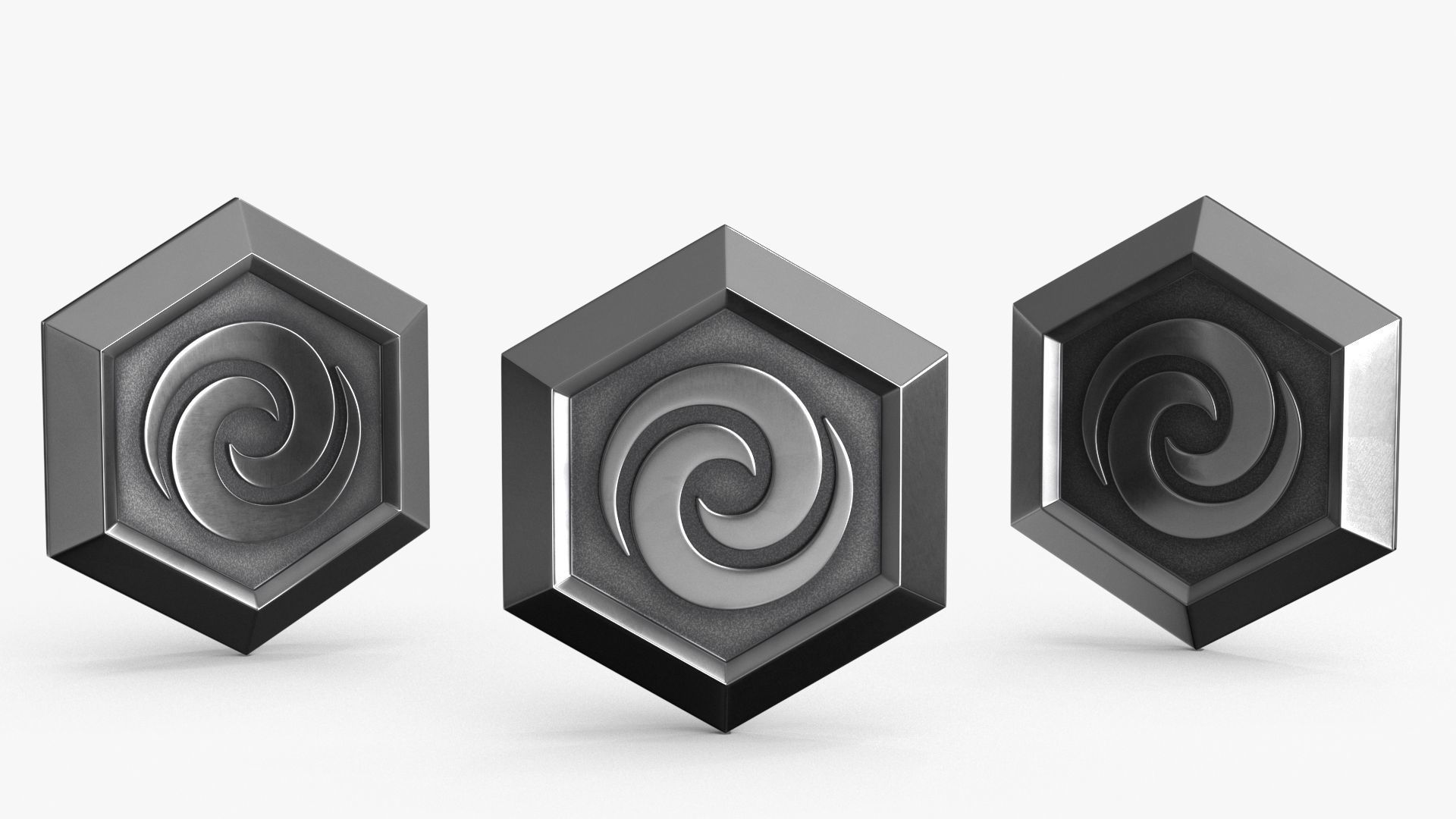 Game Coin Icon Symbol v10 Low-poly 3D model_2