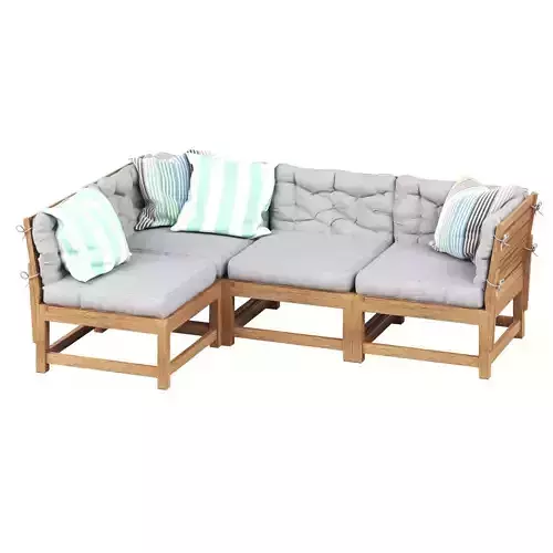 NAMMARO Modular corner sofa 3 seater IKEA 3D model