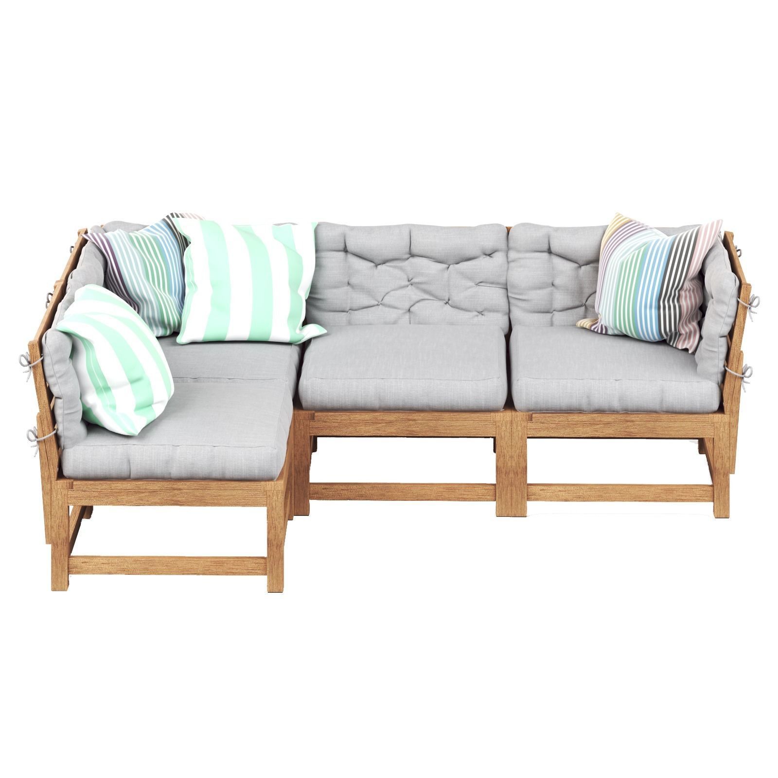 NAMMARO Modular corner sofa 3 seater IKEA 3D model_1