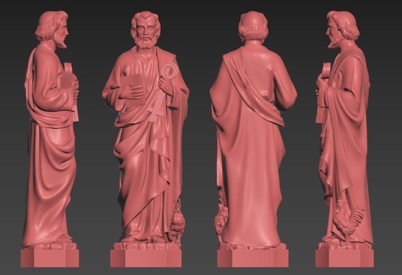 St Peter 3d model 3D print model_5