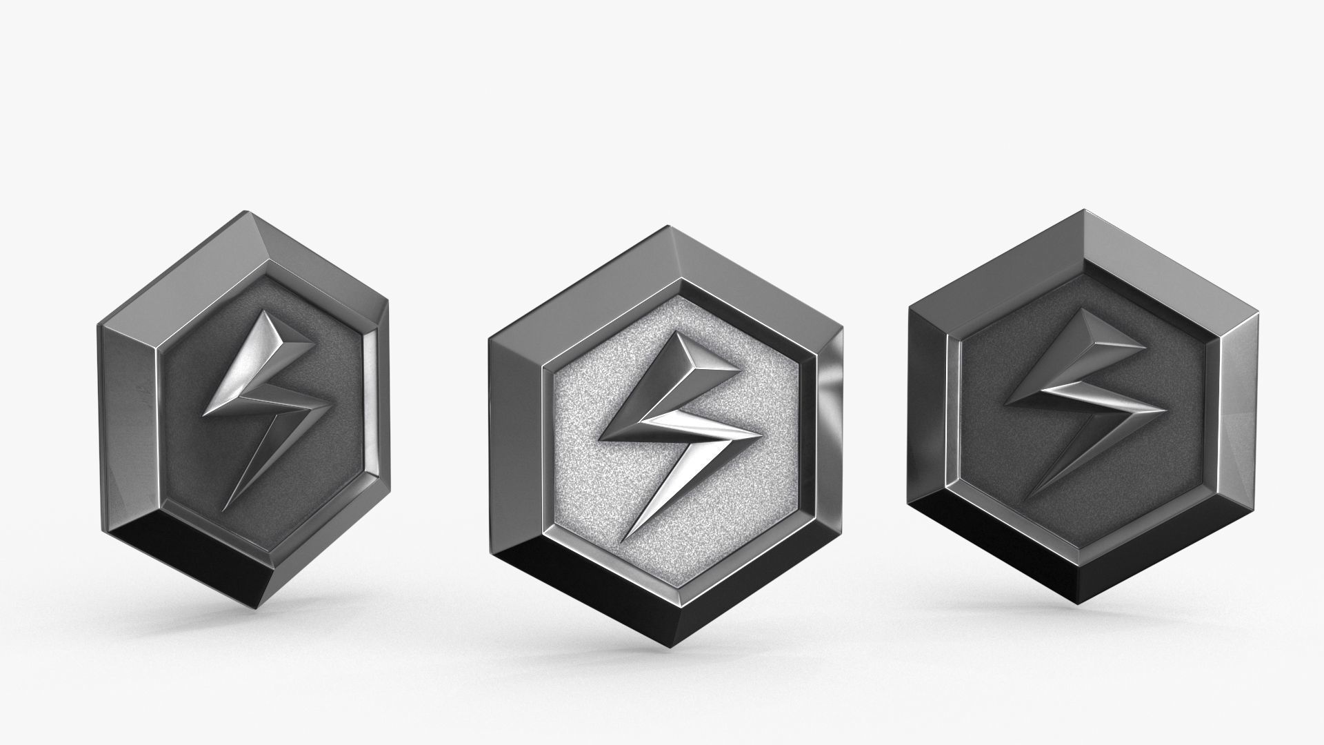 Game Coin Icon Symbol v11 Low-poly 3D model_3