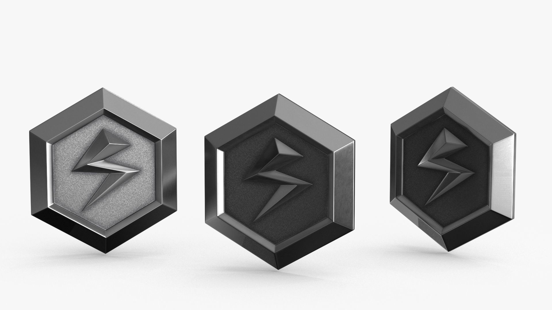 Game Coin Icon Symbol v11 Low-poly 3D model_7