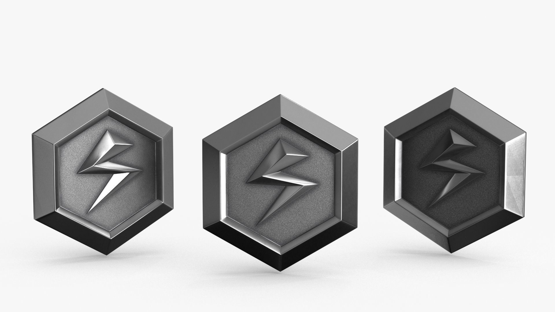 Game Coin Icon Symbol v11 Low-poly 3D model_2